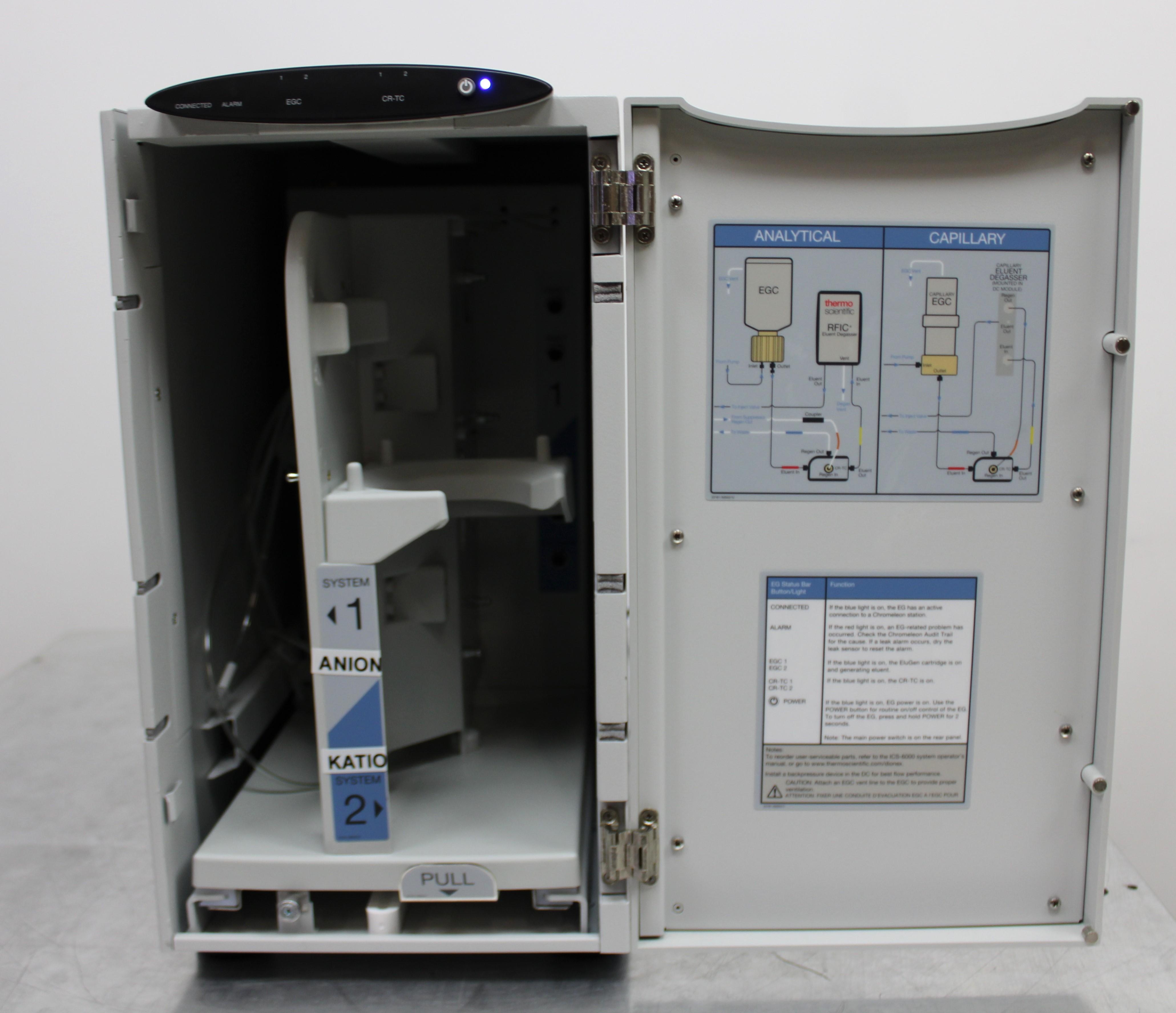 Thermo Dionex ICS-6000 EG-6 Eluent Generator Ion Chromatography Analytical Lab