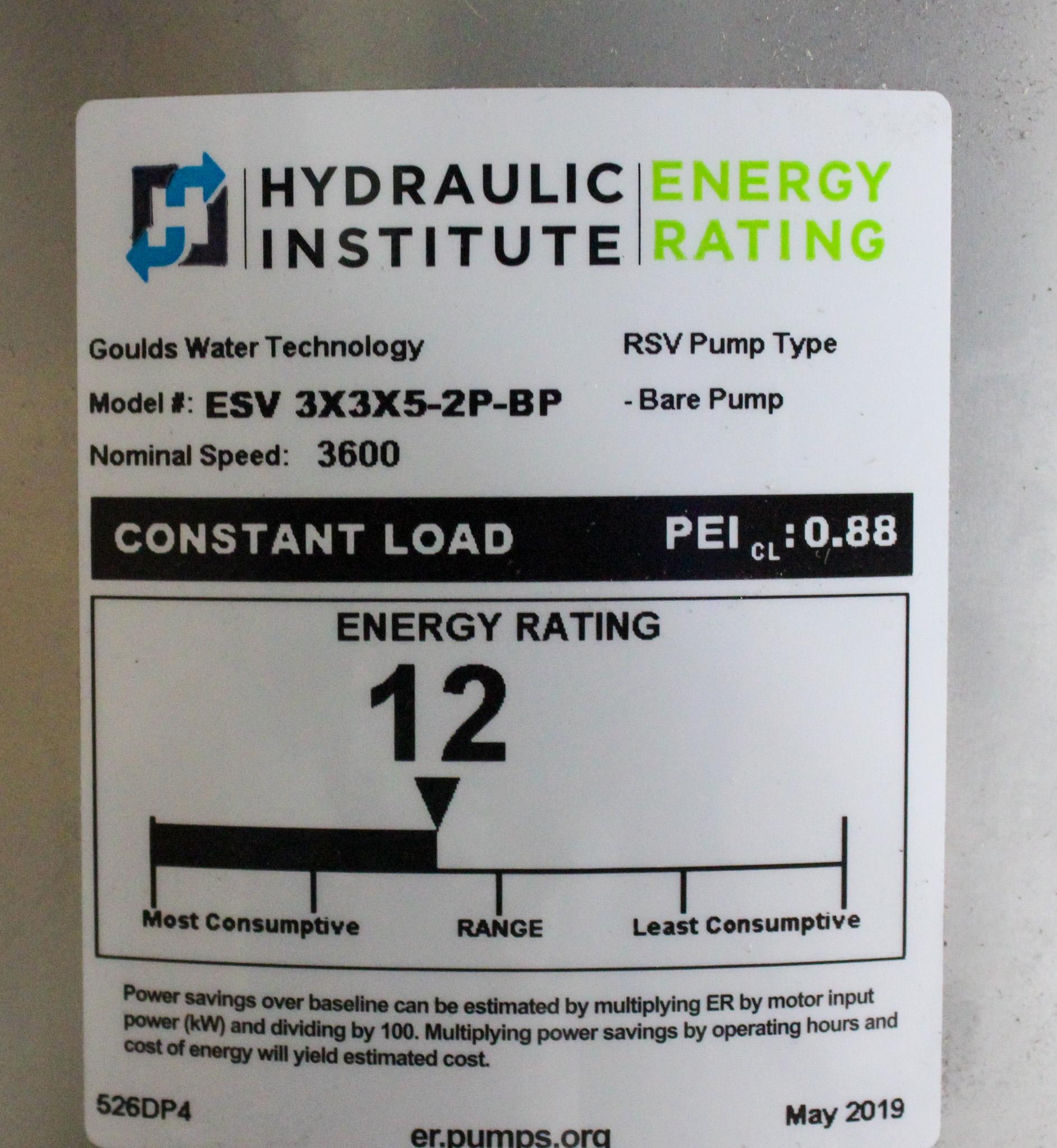 Goulds 46SV20ND30 Multistage Pump Electric Pump 240 GPM 3500 RPM Two Stage