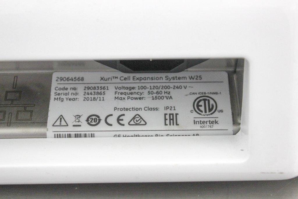 GE Healthcare Xuri Cell Expansion System W25 Bioreactor Used, 100-240V, 29064568
