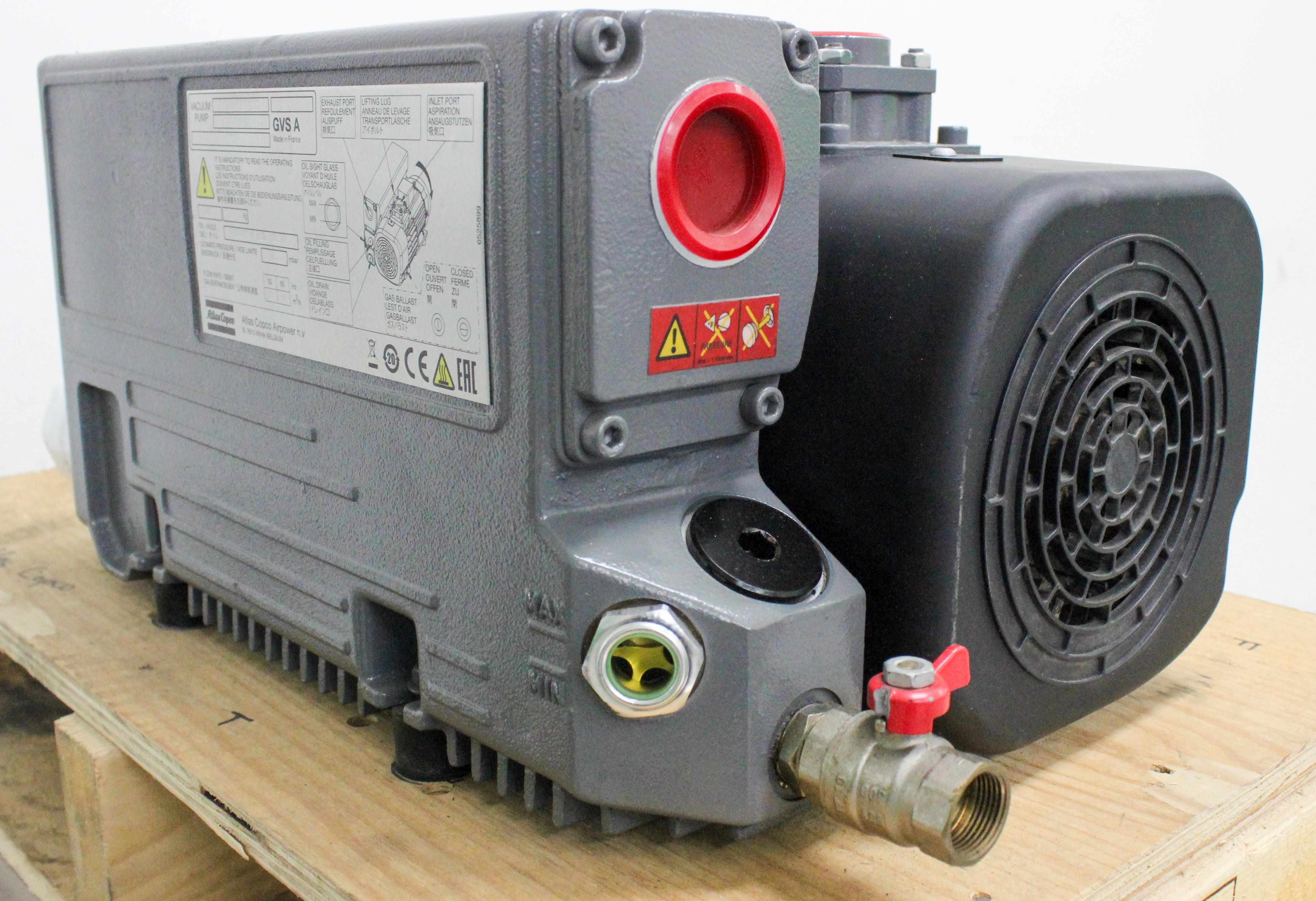 Atlas Copco GVS60A Vacuum Pump Rotary Vane Industrial Applications
