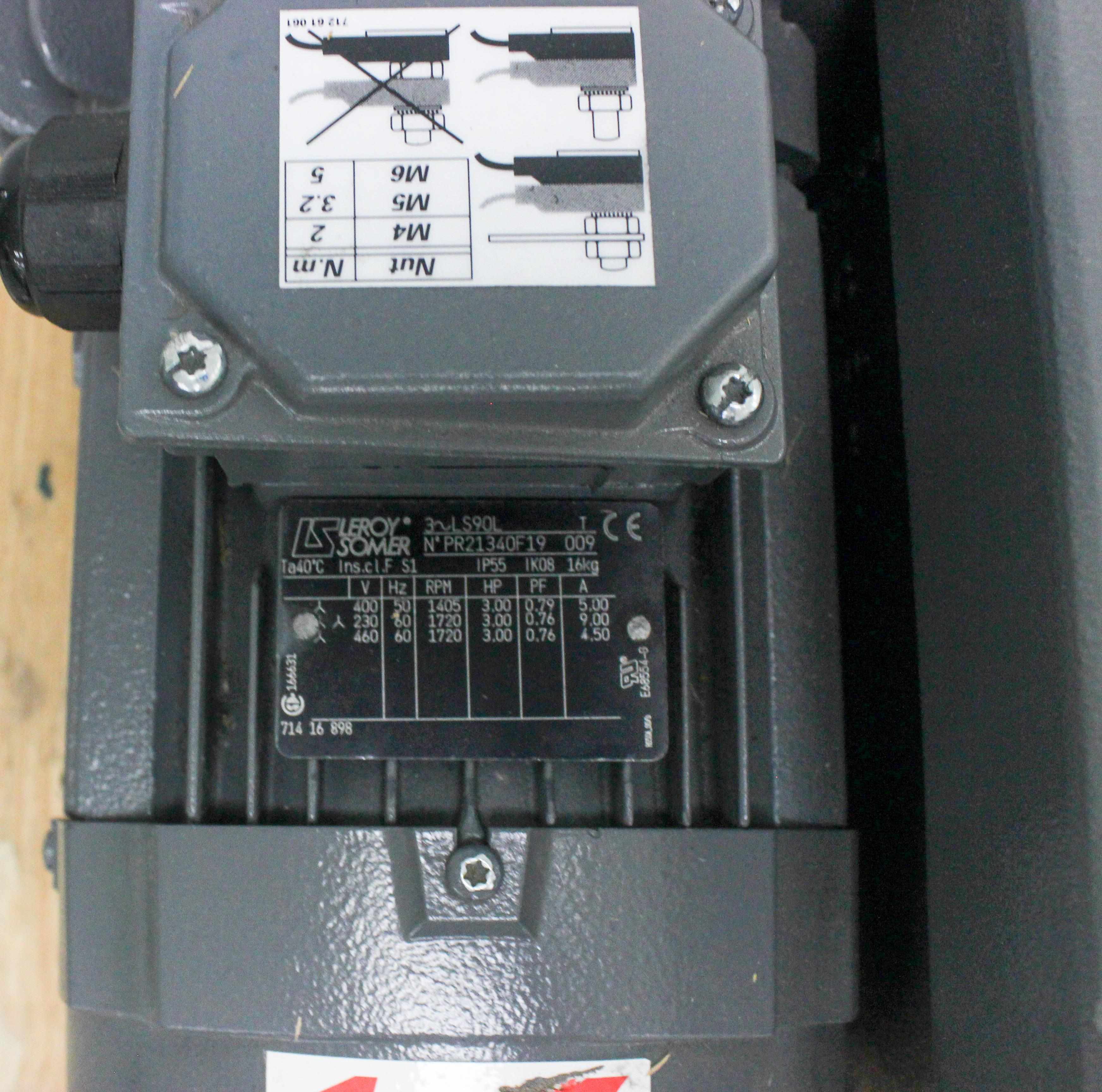 Atlas Copco GVS60A Vacuum Pump Rotary Vane Industrial Applications