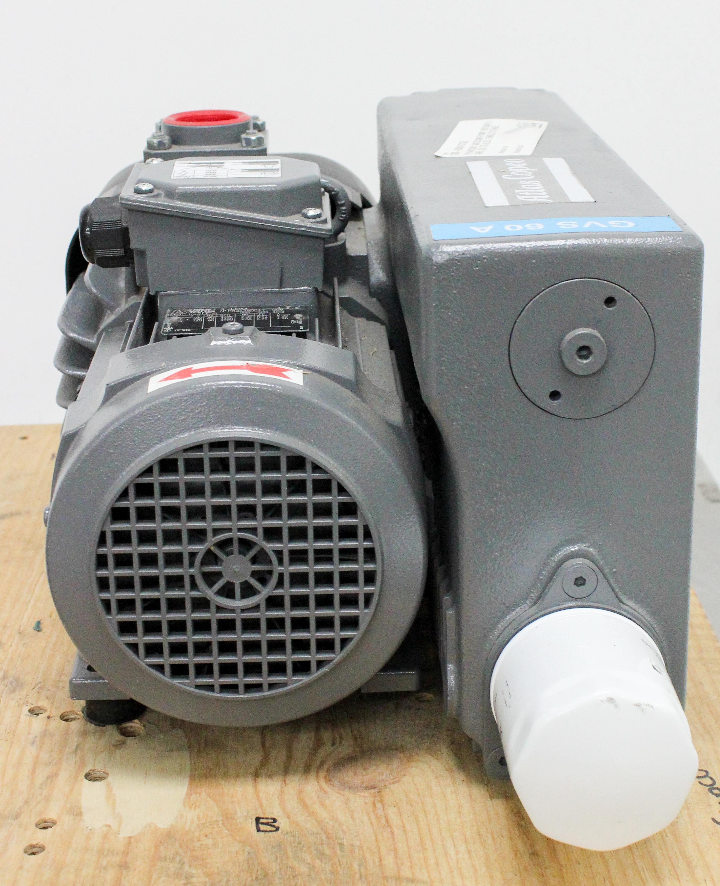 Atlas Copco GVS60A Vacuum Pump Rotary Vane Industrial Applications