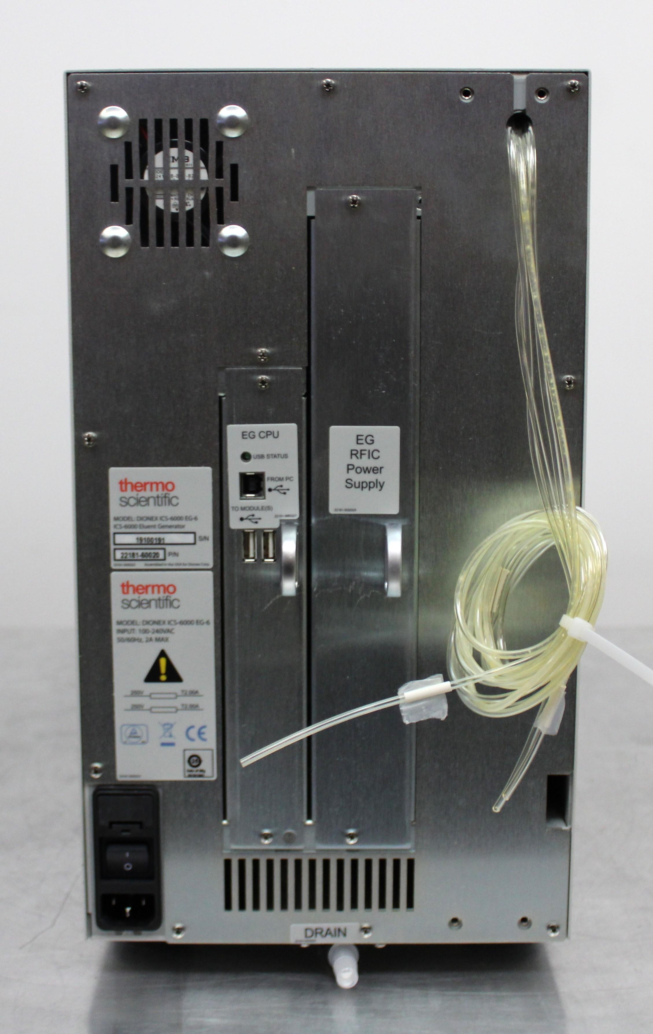 Thermo Dionex ICS-6000 EG-6 Eluent Generator, Ion Chromatography, Good Cond.