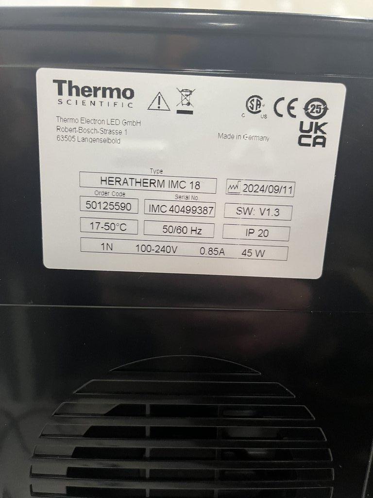 Thermo Scientific Heratherm IMC18 Incubator Laboratory Equipment
