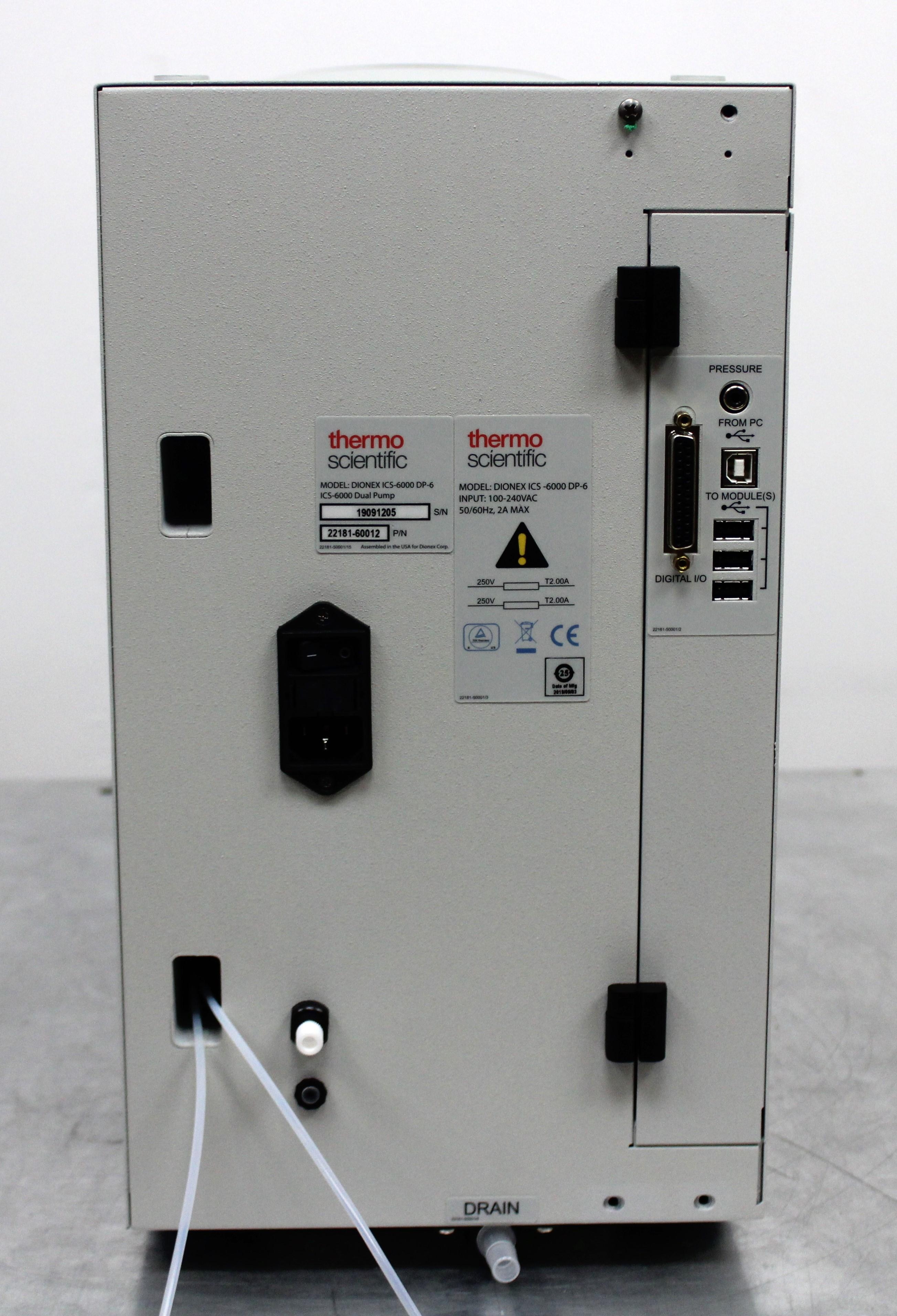 Thermo Dionex ICS-6000 DP-6 Dual Pump HPLC Integration 5000 psi