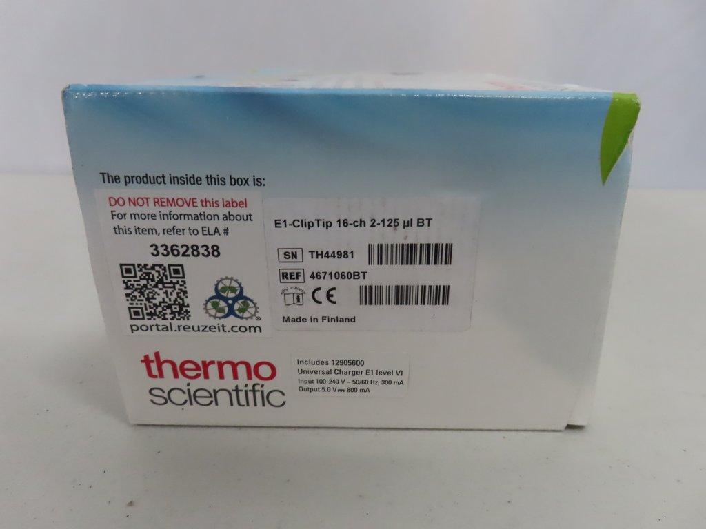 Thermo Scientific E1-ClipTip 16-ch Pipette 2-125 uL, Includes Power & Software