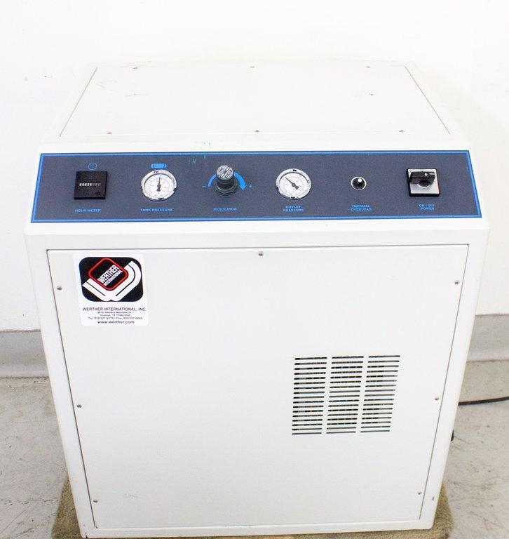 Werther Oil-less Air Compressor 2/50/379 w/ Silencing Cabinet 56 dB/A USA