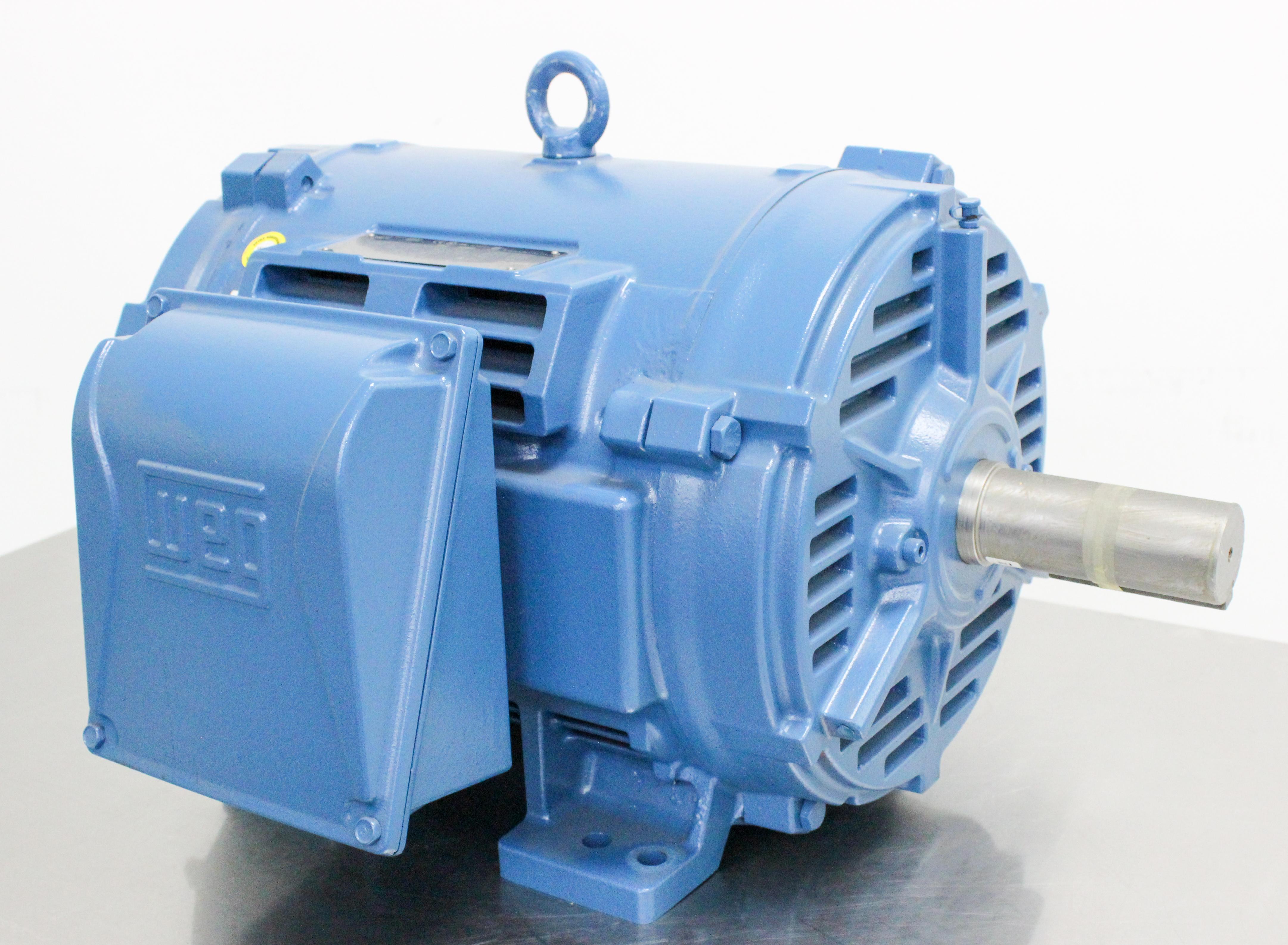 WEG W40 NEMA Premium Efficiency Motor 50 HP Foot-Mounted IP23 Cast Iron