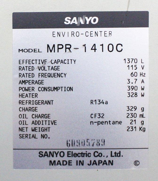 Sanyo MPR-1410C Refrigerator 612L Vaccine Storage 30-Day Warranty