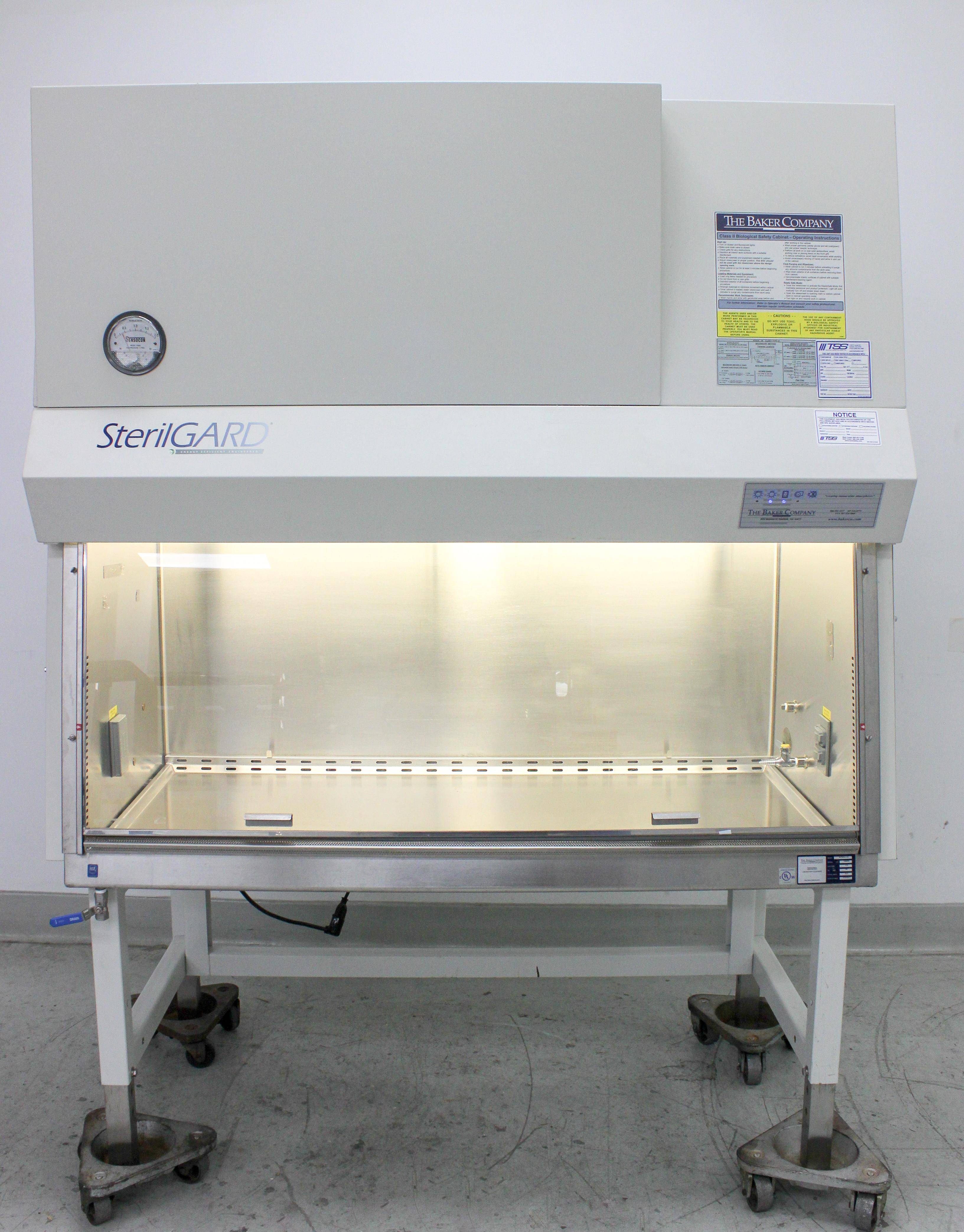 Baker SG503A-HE Class II Type A2 Bio Safety Cabinet with StediFLOW