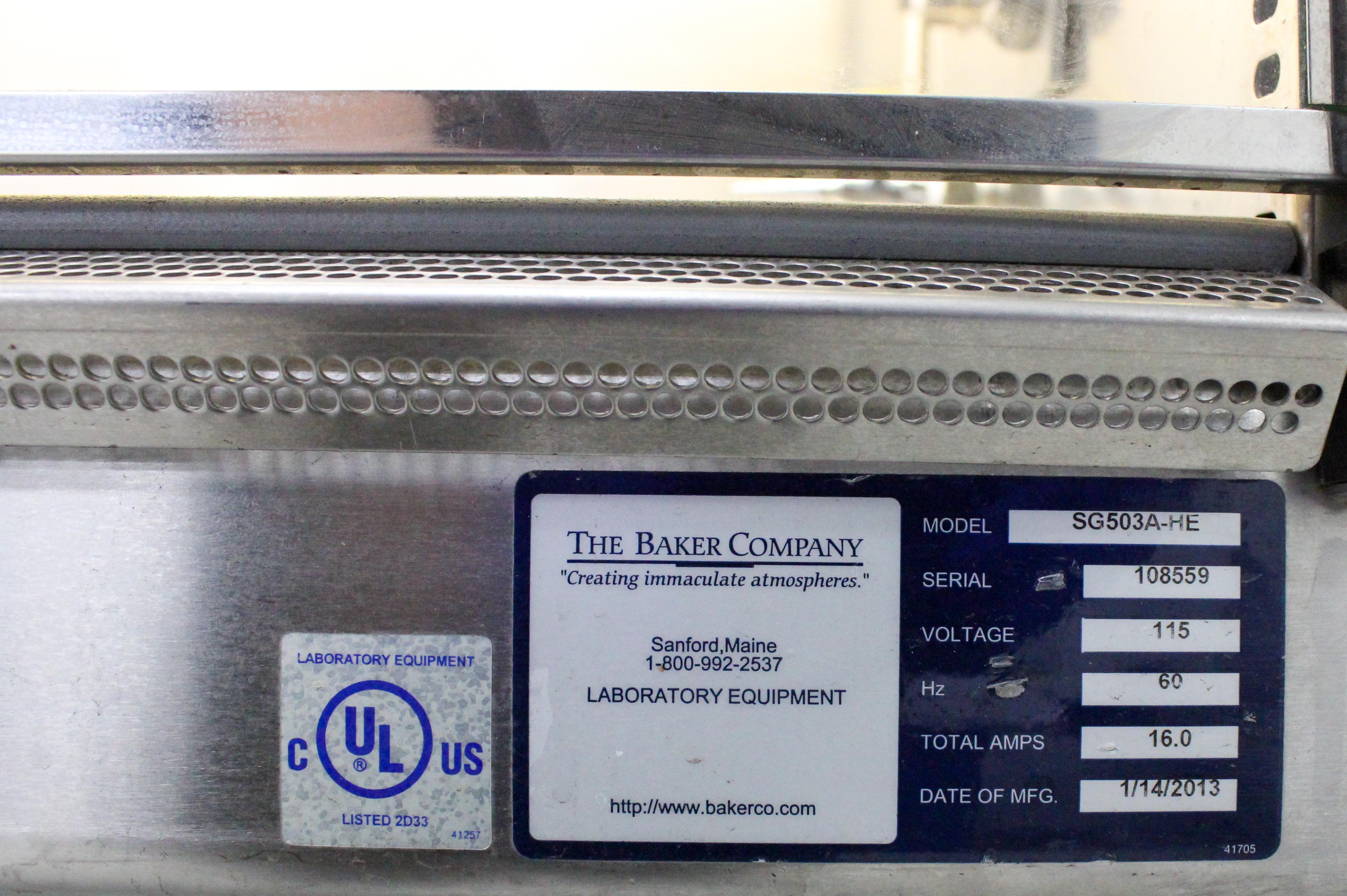 Baker SG503A-HE Class II Type A2 Bio Safety Cabinet with StediFLOW