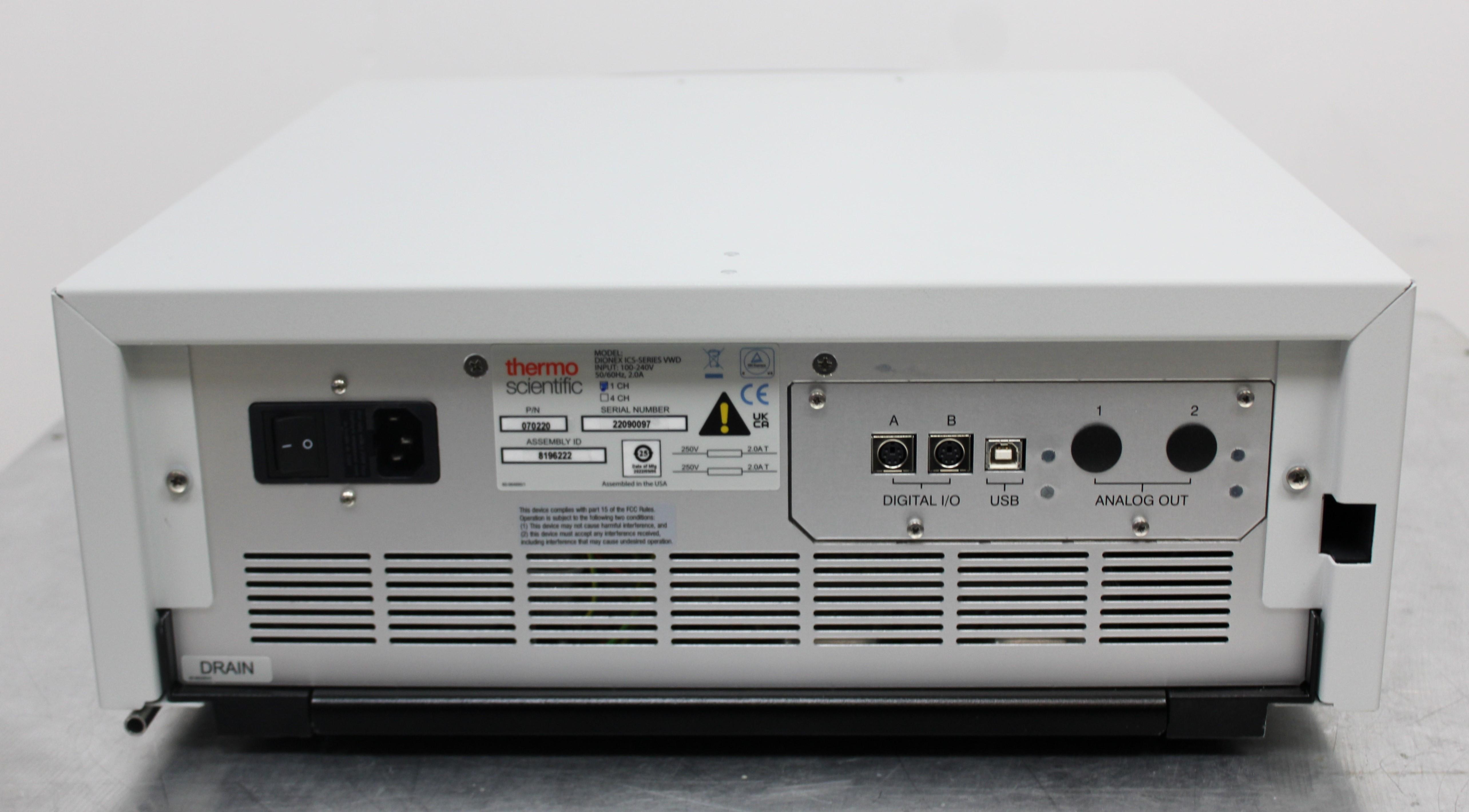 Thermo Dionex ICS-Series 070220 Detector Variable Wavelength 190-900nm