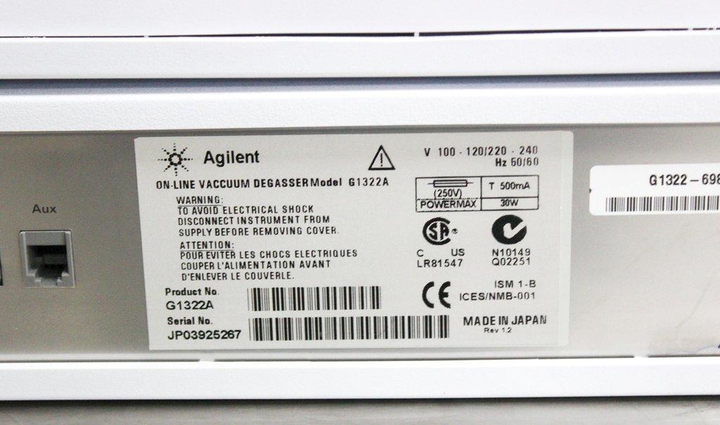Agilent 1100 Series G1322A Solvent Degasser HPLC Applications Robust Design