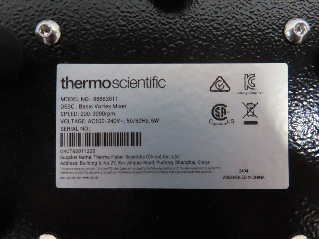 Thermo 88882011 Vortex Mixer Small Benchtop Equipment Excellent Condition