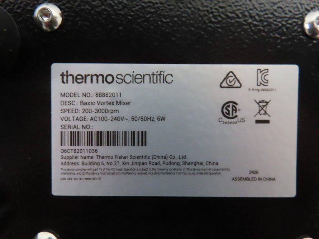 Thermo 88882011 Vortex Mixer Homogenizer Includes Power Cord Excellent Cond