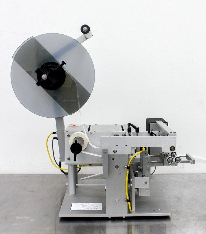 Universal R310 Round Product Labeler with Pedestal, Supports 120V Operation