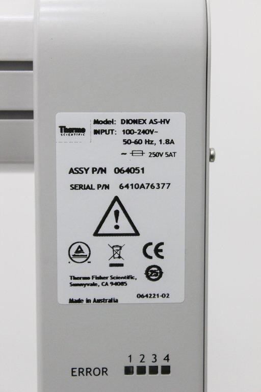 Thermo Dionex AS-HV Autosampler 250mL High Volume Large Sample Handling