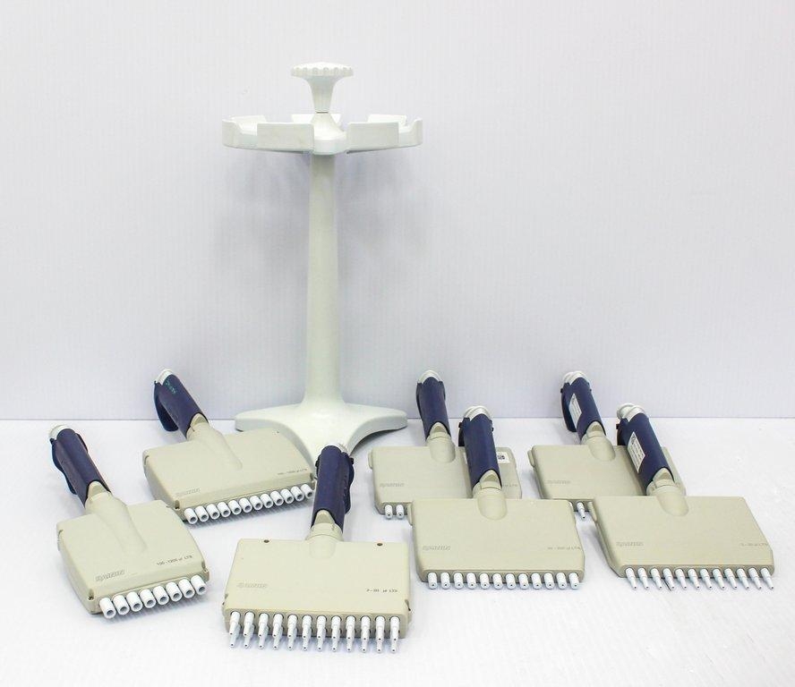 Rainin Carousel Stand for 7 Manual Pipettes Holder Very Good Condition