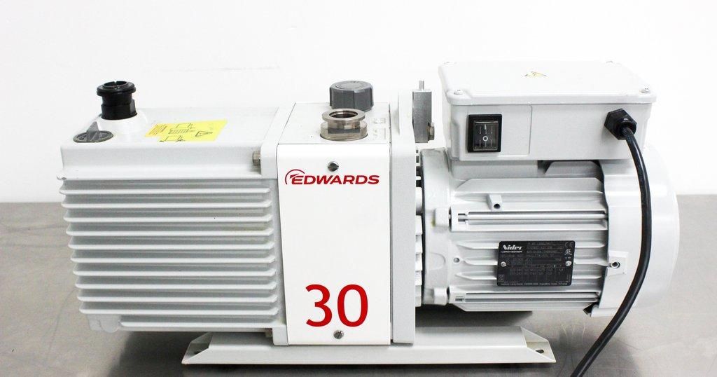 Edwards E2M30 Vacuum Pump 208V Quiet 104F Max Temperature 1.5x10-3mbar