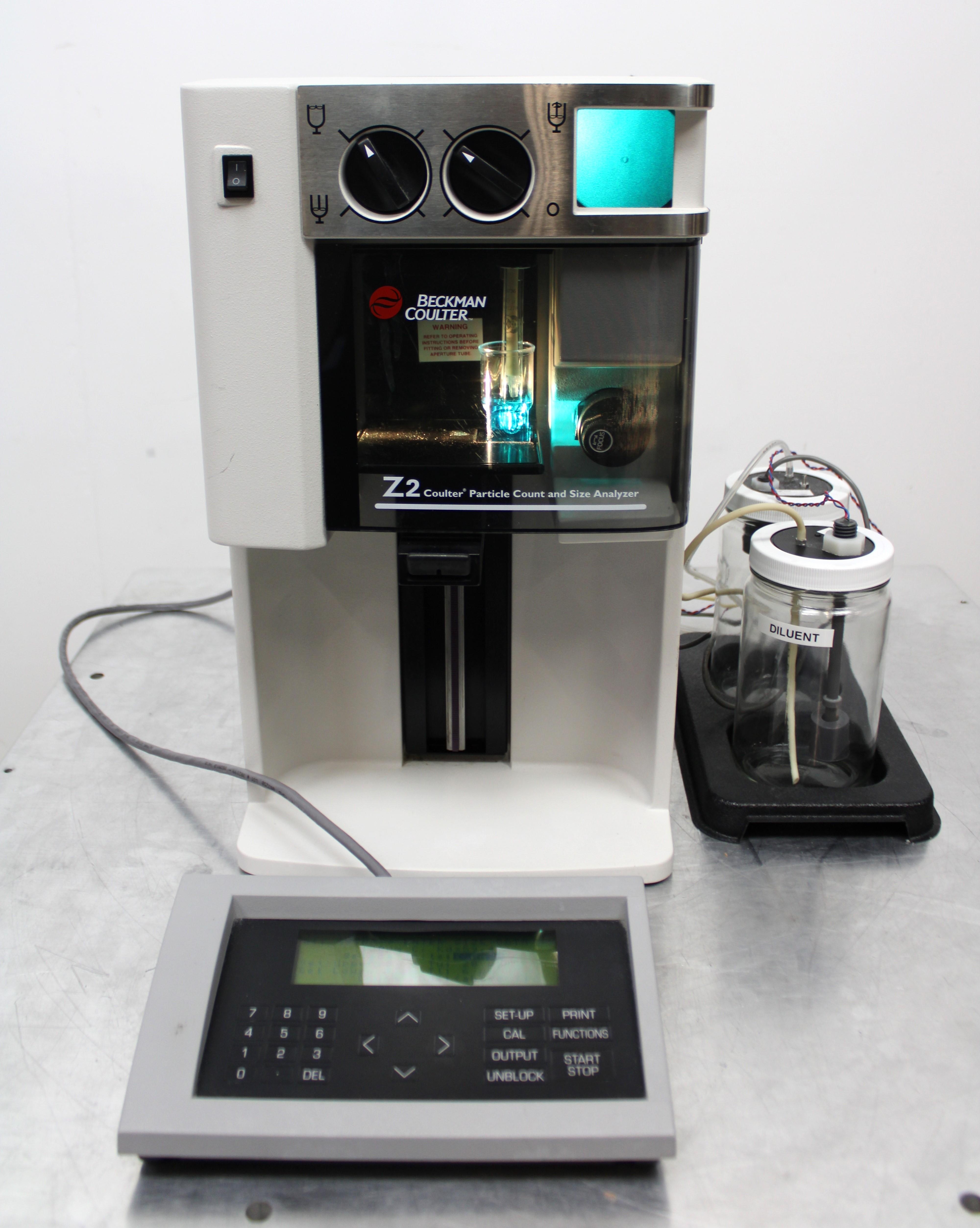 Beckman Coulter Z2 Cell Counter Particle Size Distribution Analysis