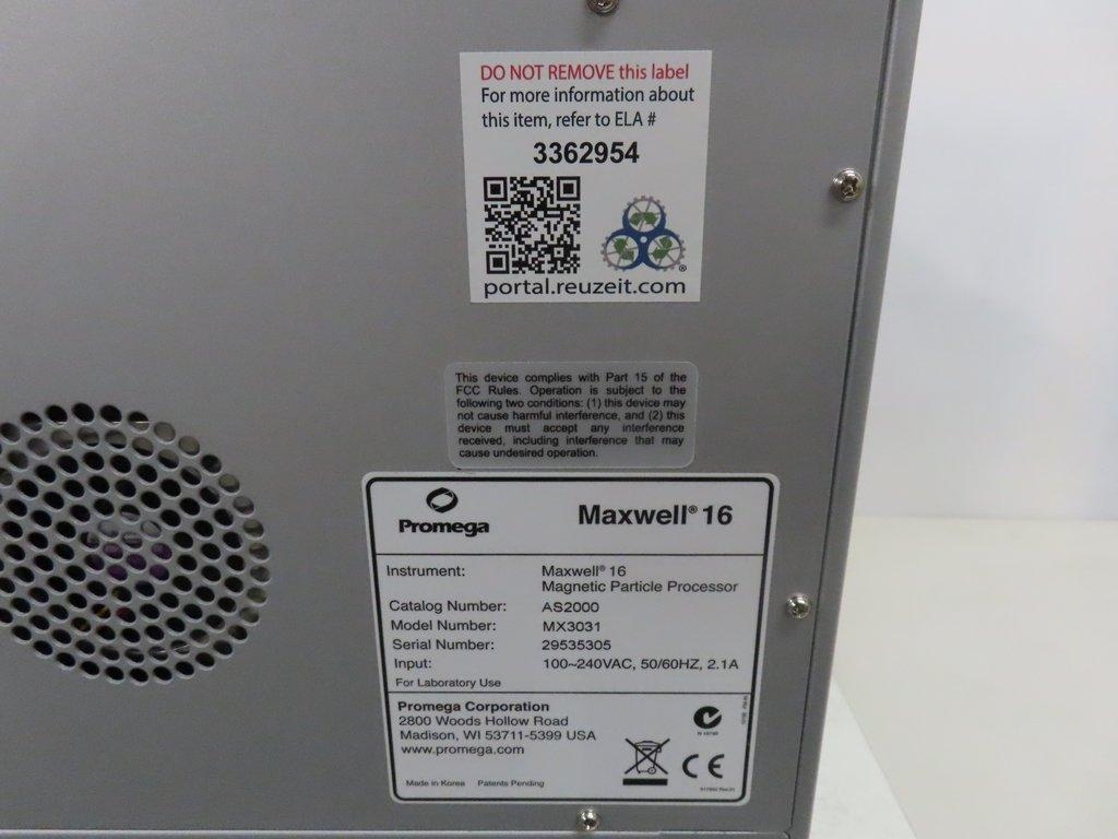 Promega Maxwell 16 Magnetic Particle Processor  Protein Analyzer Very Good