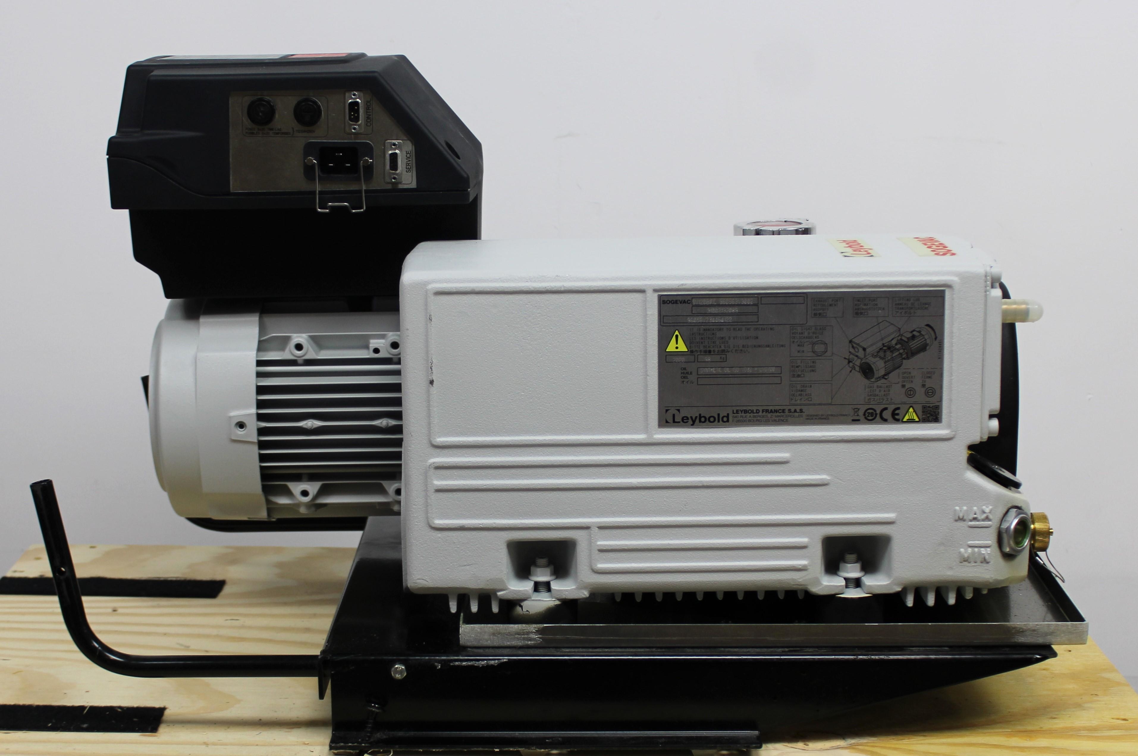 Leybold Sogevac SV 120 BIFC Vacuum Pump Rotary Vane Inert Gas 0.036mbar France