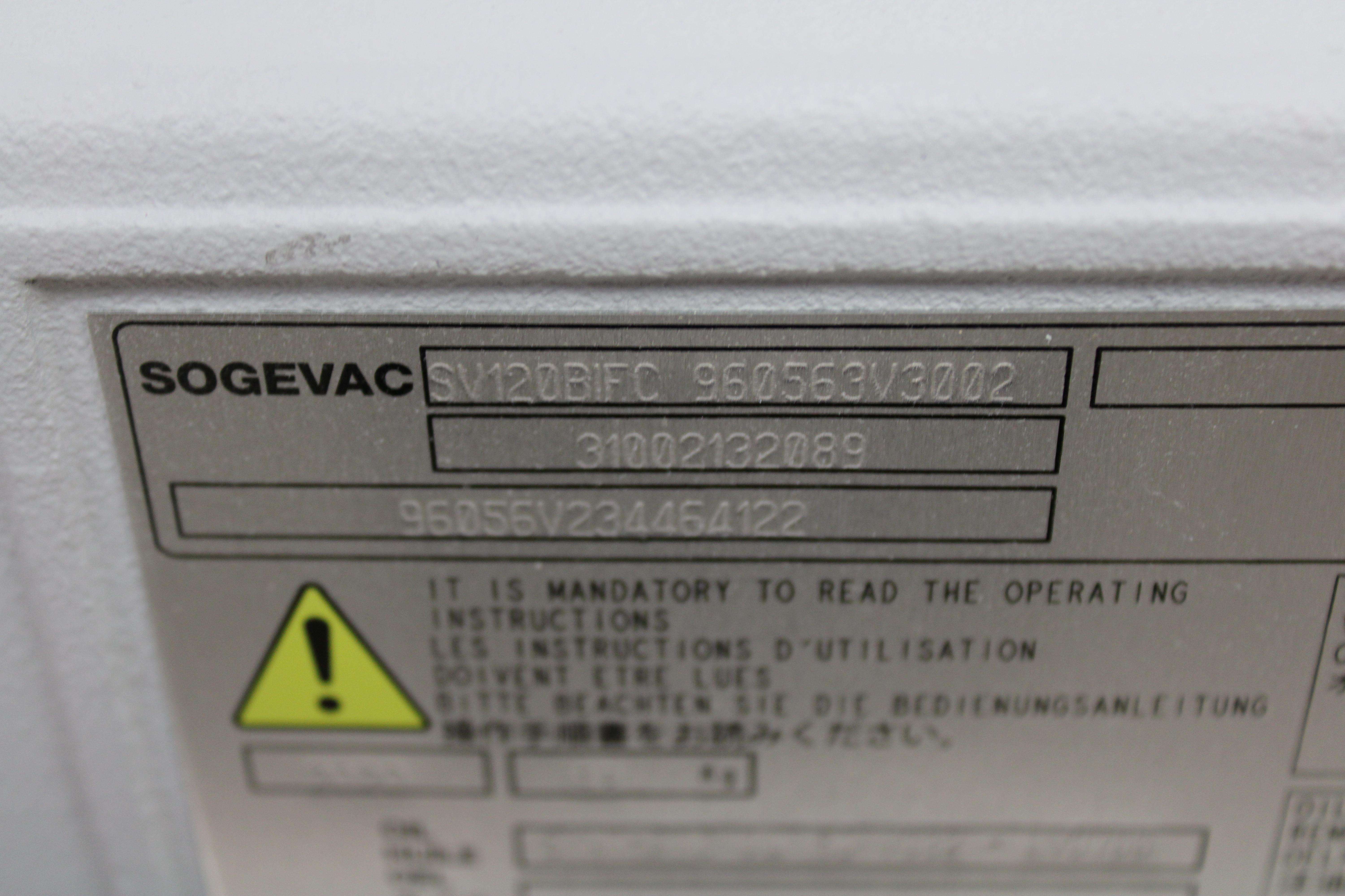 Leybold Sogevac SV 120 BIFC Vacuum Pump Rotary Vane Inert Gas 0.036mbar France