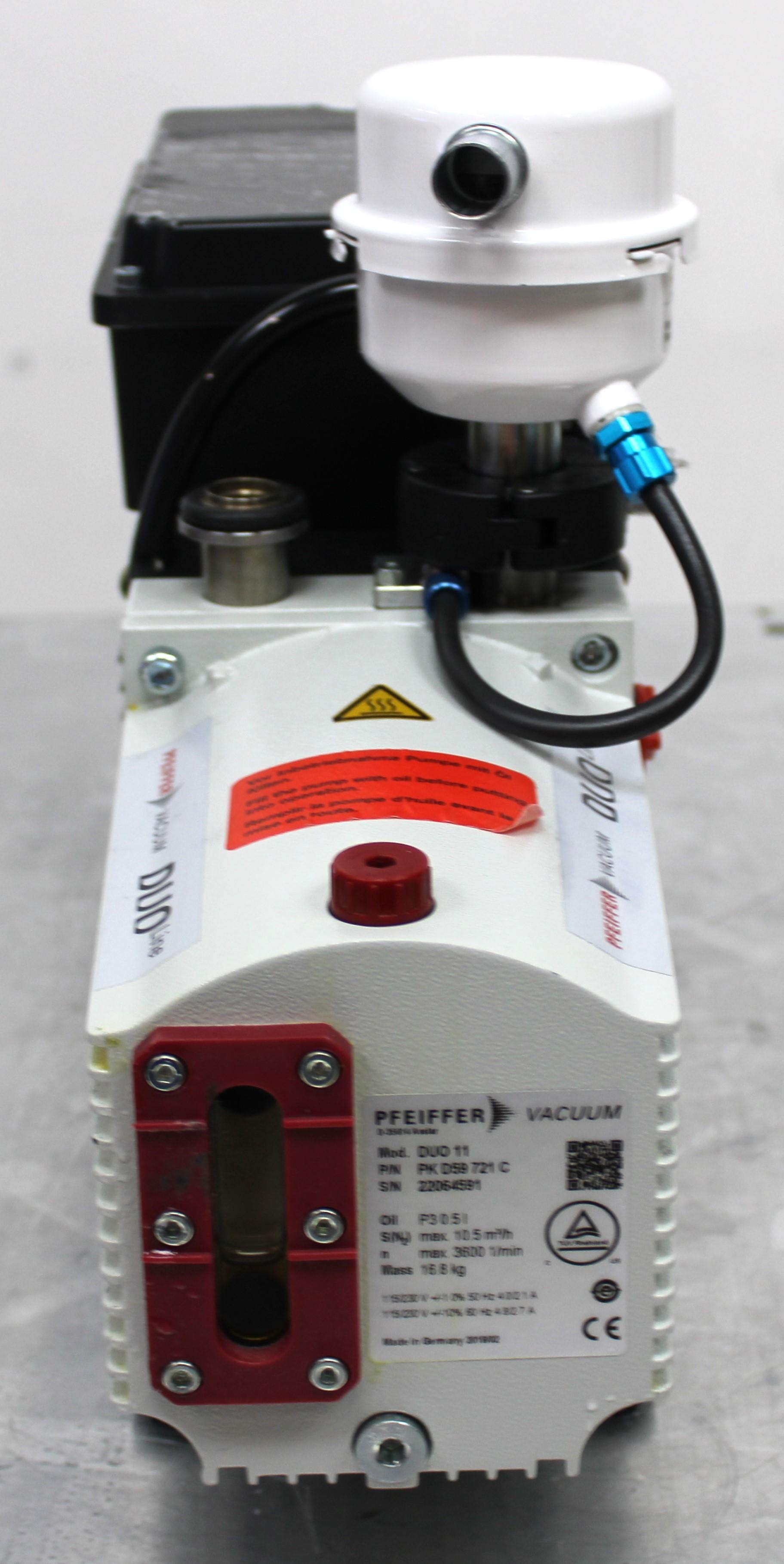Pfeiffer DUO 11 Rotary Vane Vacuum Pump High-Performance 230V 10.5 m3/h