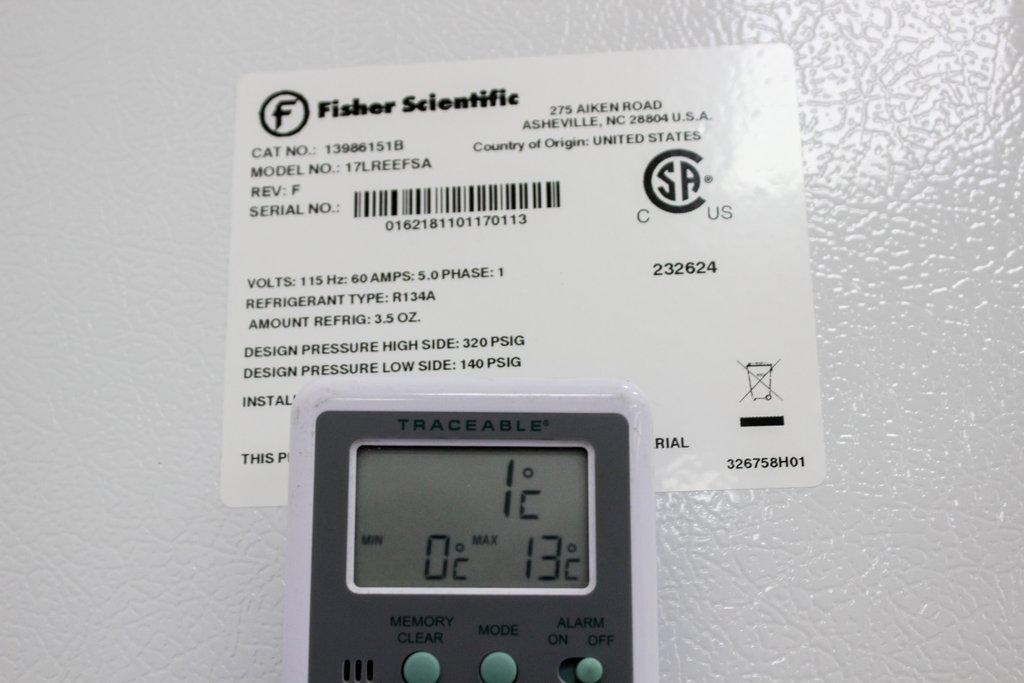 Thermo 17LREEFSA Refrigerator Cold Storage 16.6 cu ft Temp 1C to 12C USA