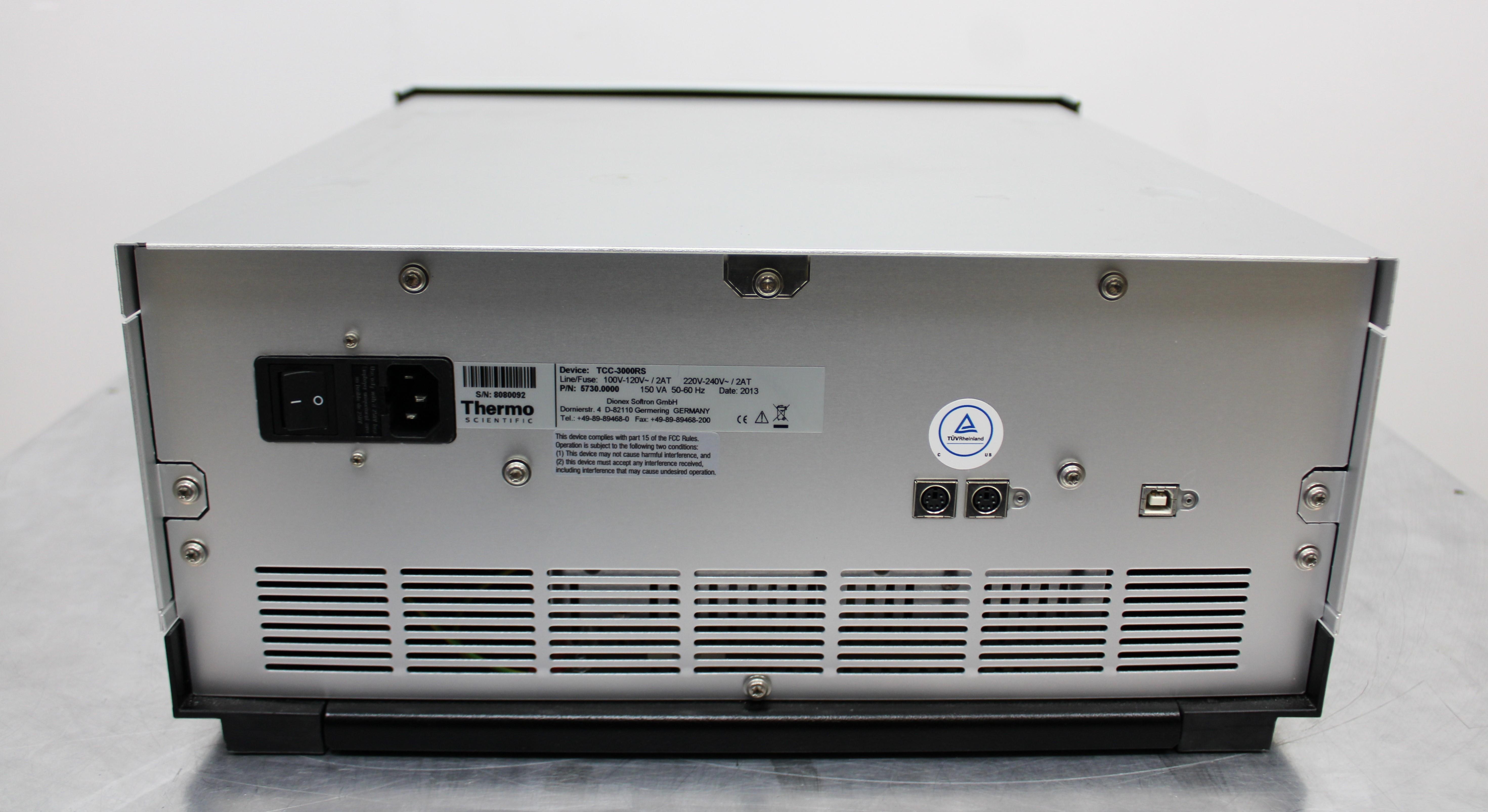 Thermo TCC-3000RS Column Oven Optimized Temperature Control 110C for LC