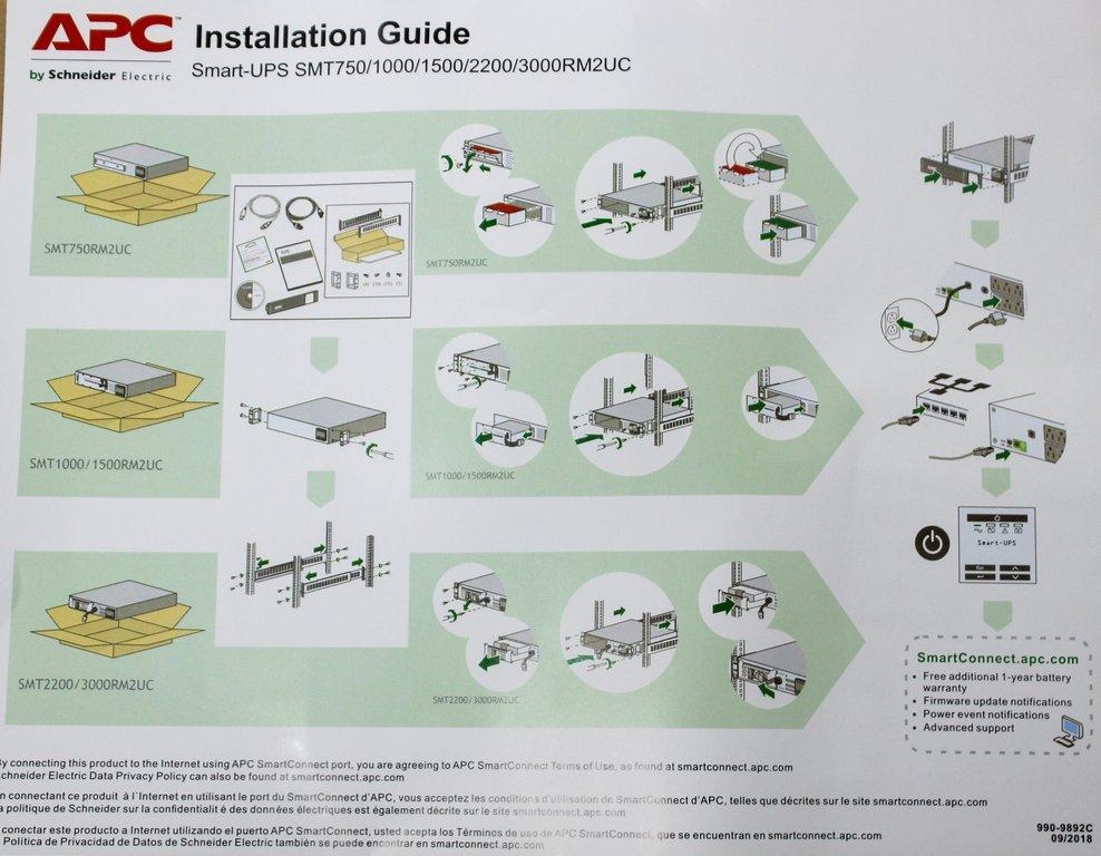 APC Smart-UPS 3000VA Smart UPS with Smart Connect 120V Server Router