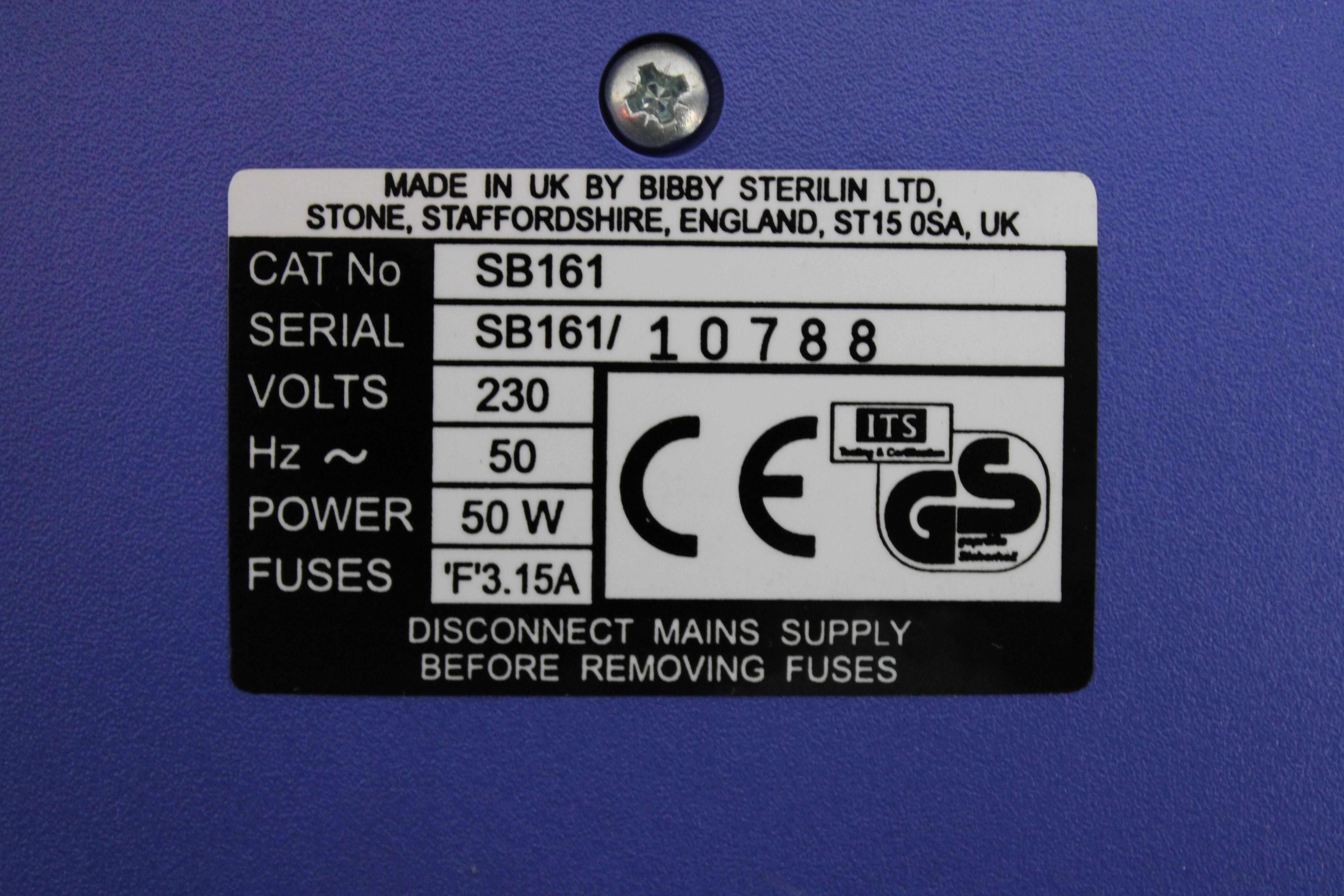 Stuart SB161 Homogenizer Stir Plate 230V 50W Magnetic G Condition