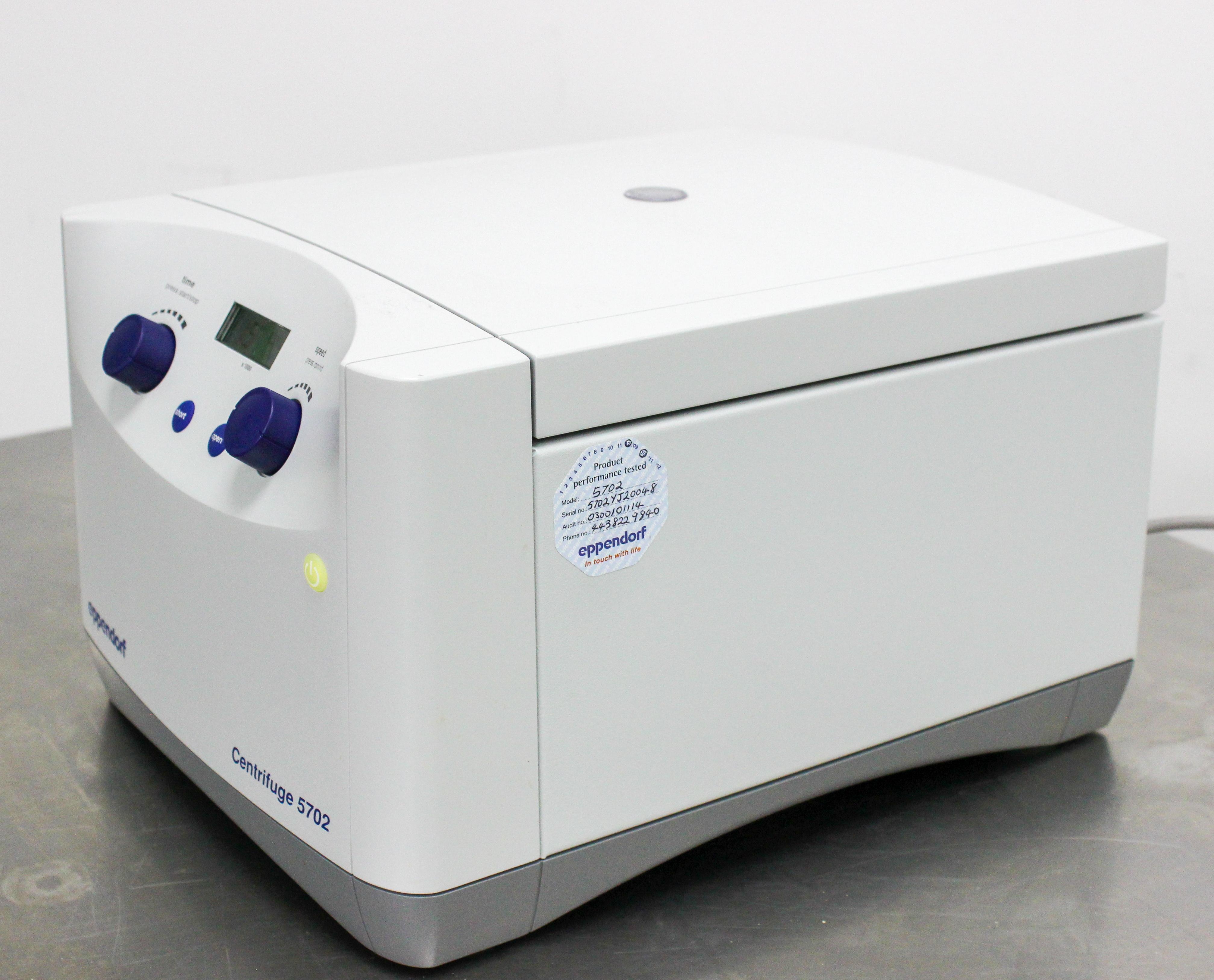 Eppendorf Centrifuge 5702 Benchtop Low-Speed 4400RPM User-Friendly Quiet