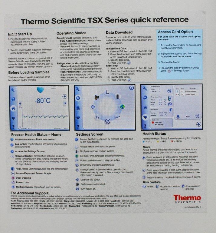 Thermo TSX600A Laboratory Freezer Ultra Low Temp -80°C Fair Condition