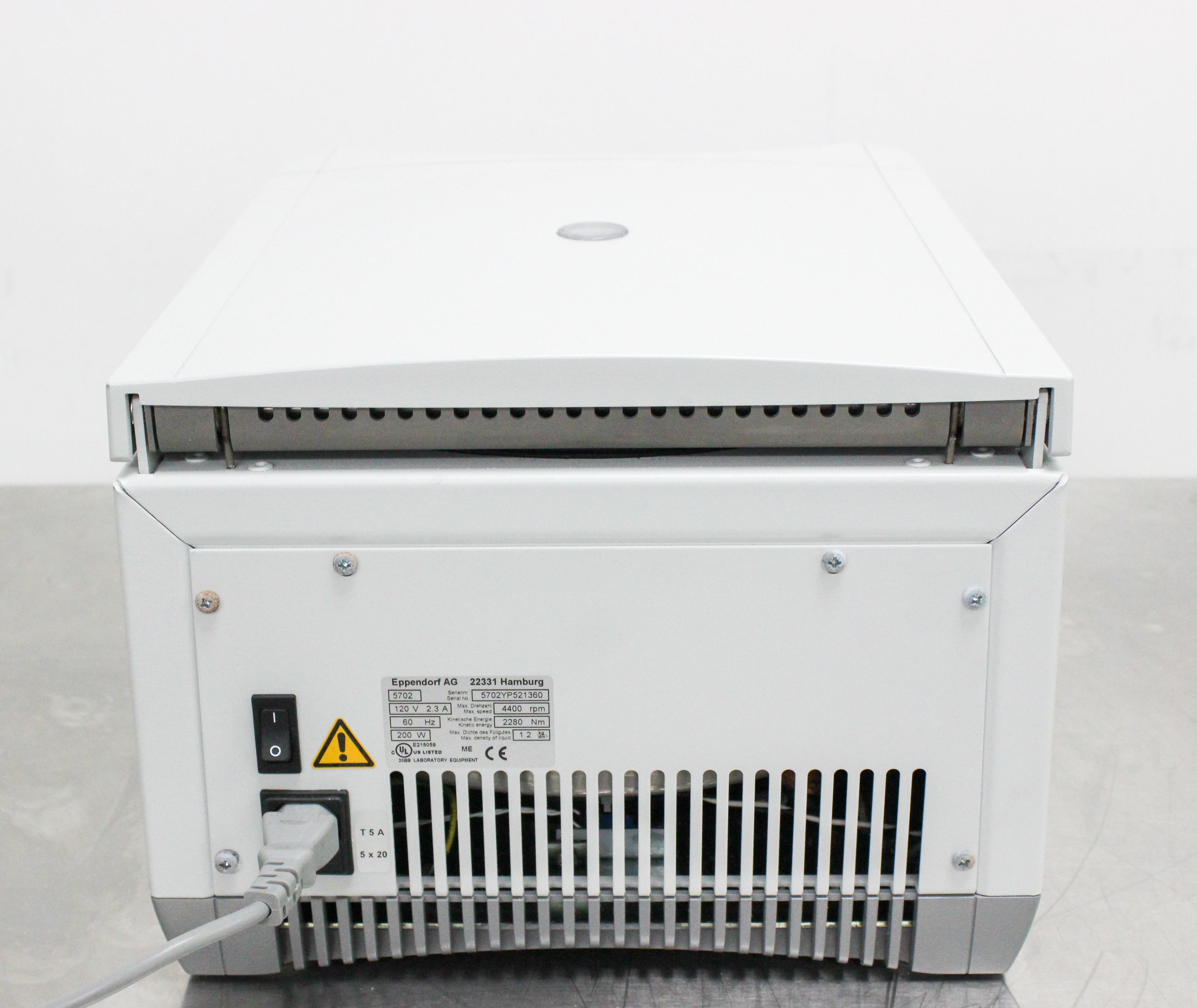 Eppendorf Centrifuge 5702 Benchtop Centrifuge 4x 100mL Quiet Operation RPM 4400