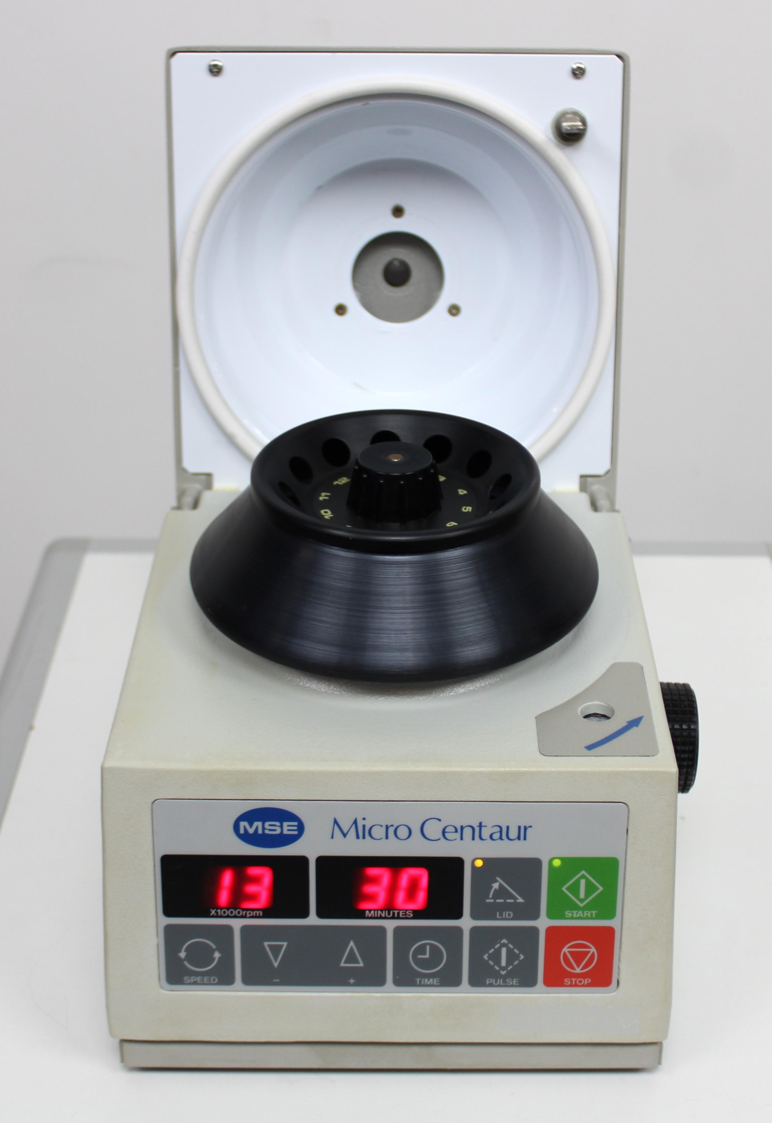 MSE MSB010 Microcentrifuge Lab Use 13000 RPM 12 Tube Rotor 220V/230V 50/60Hz