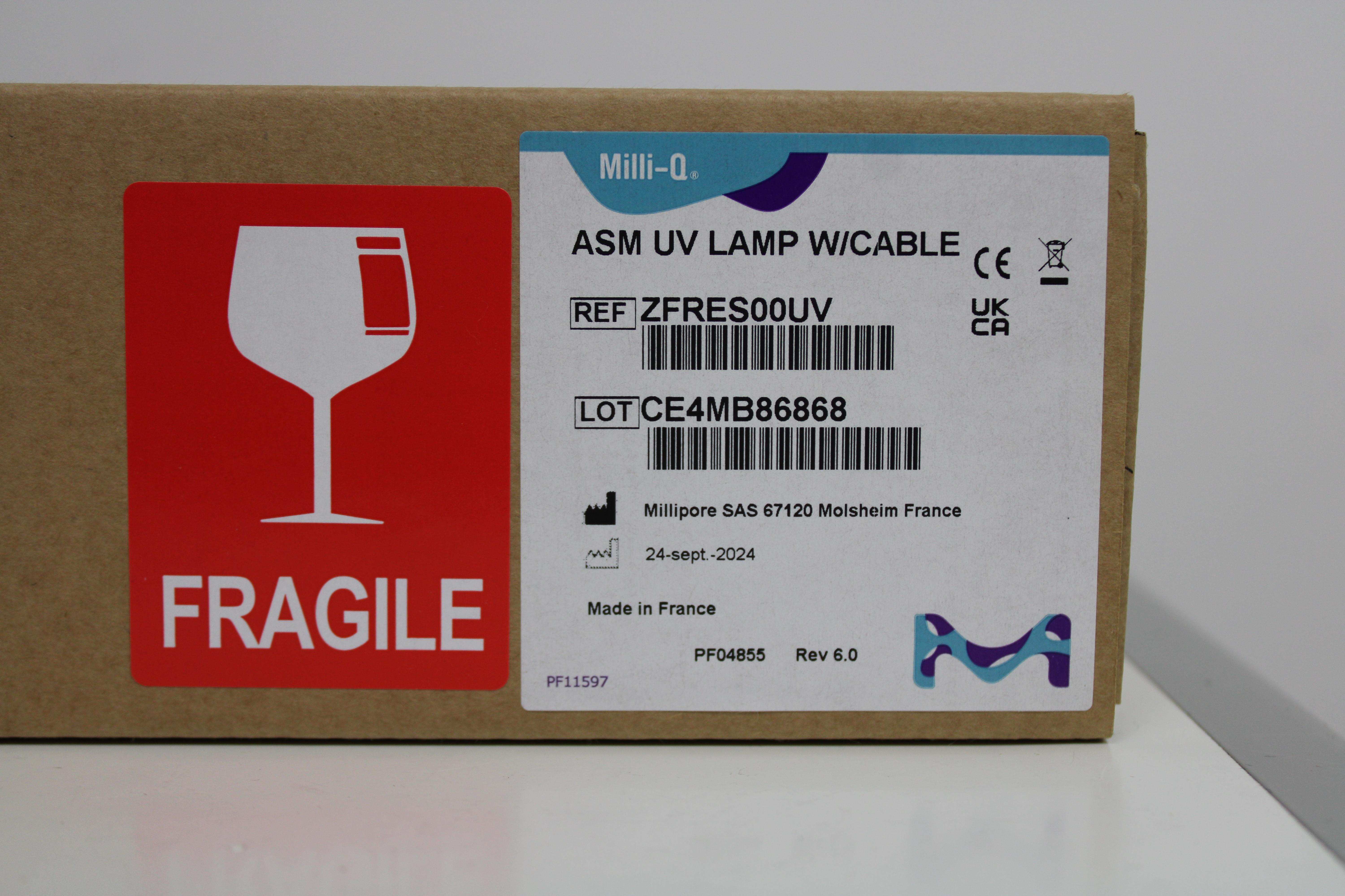 Milli-Q ASM UV LAMP W CABLE Accessory UV Water Sterilization 254nm