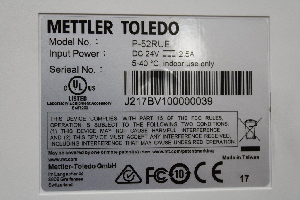 Mettler Toledo P-52RUE Printer Label Dot Matrix Ethernet RS-232 USB