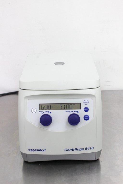 Eppendorf 5418 Microcentrifuge Benchtop Centrifuge 14000 RPM Rotor Incl 120V
