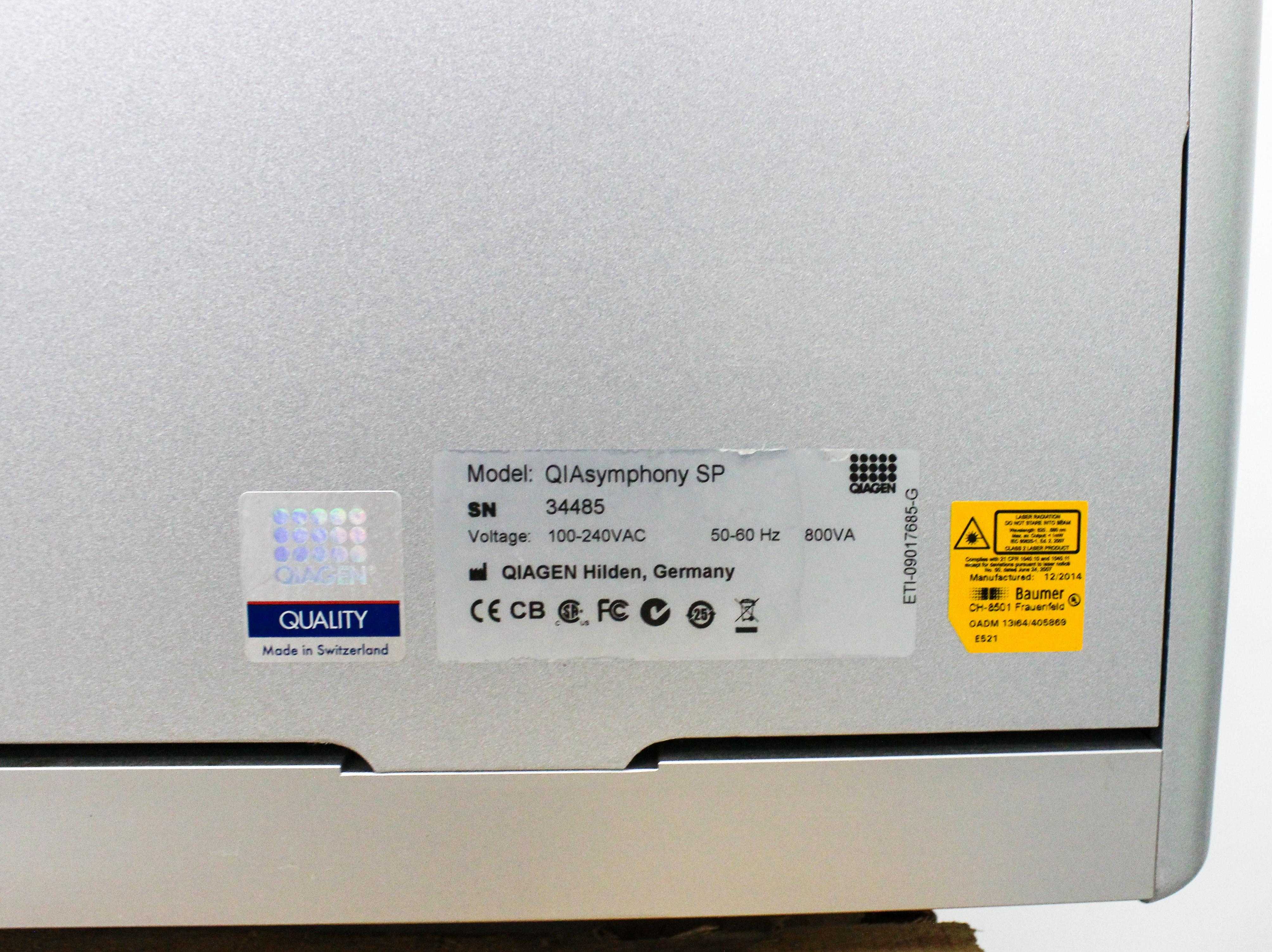 Qiagen QIAsymphony SP Nucleic Acid Purification System DNA RNA