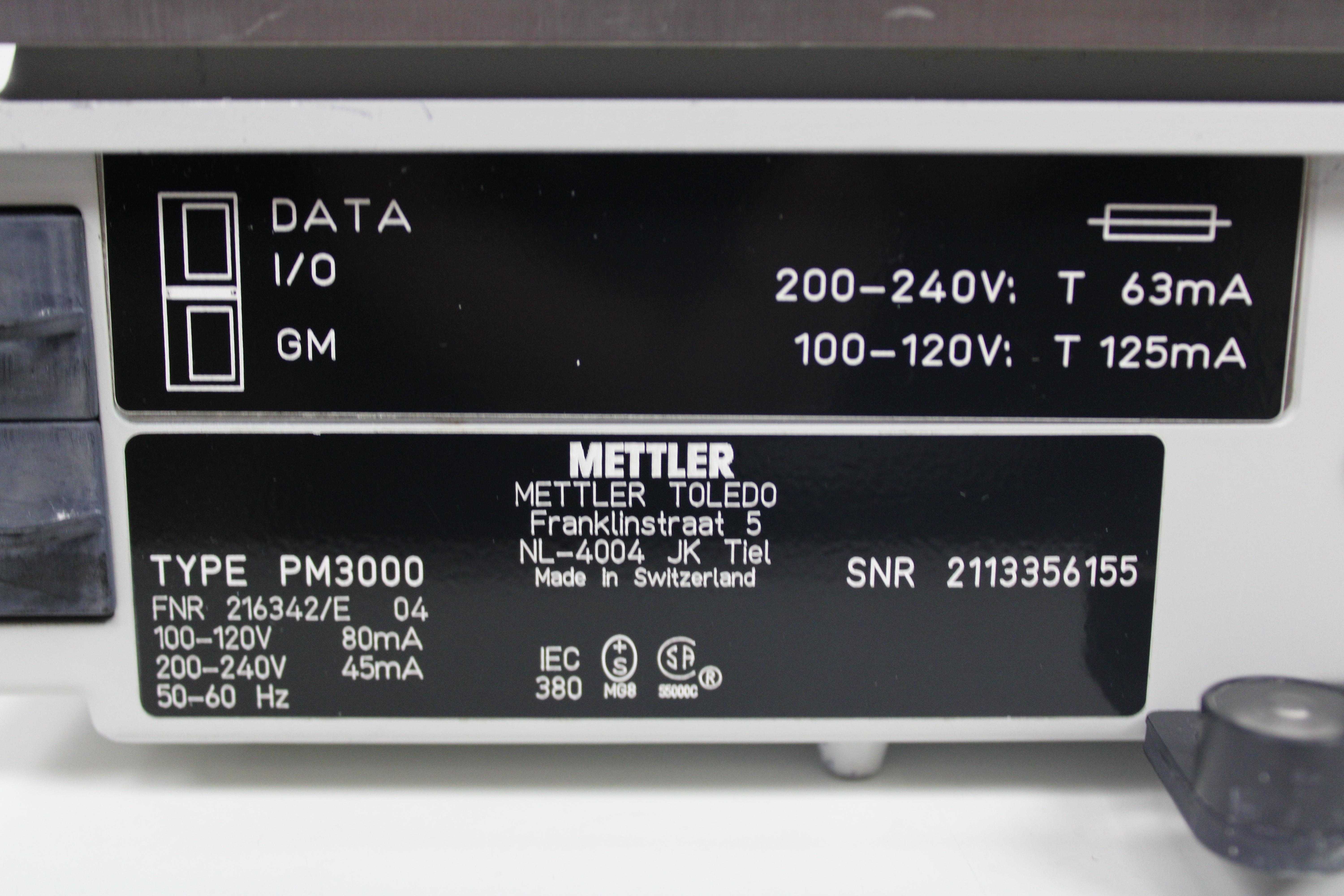 Metteler PM3000 Balance Accurate Weighing Unit, 3100g Max, Condition G