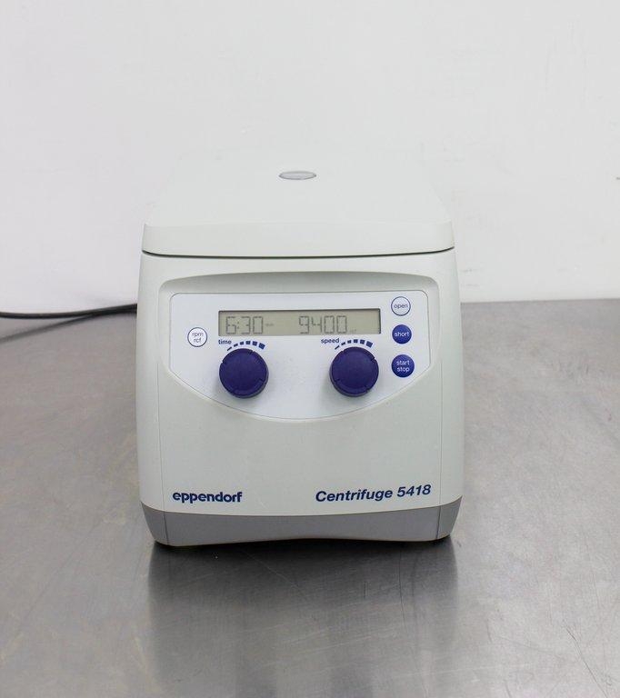 Eppendorf 5418 Microcentrifuge Benchtop Centrifuge 14000 RPM Rotor Incl 120V