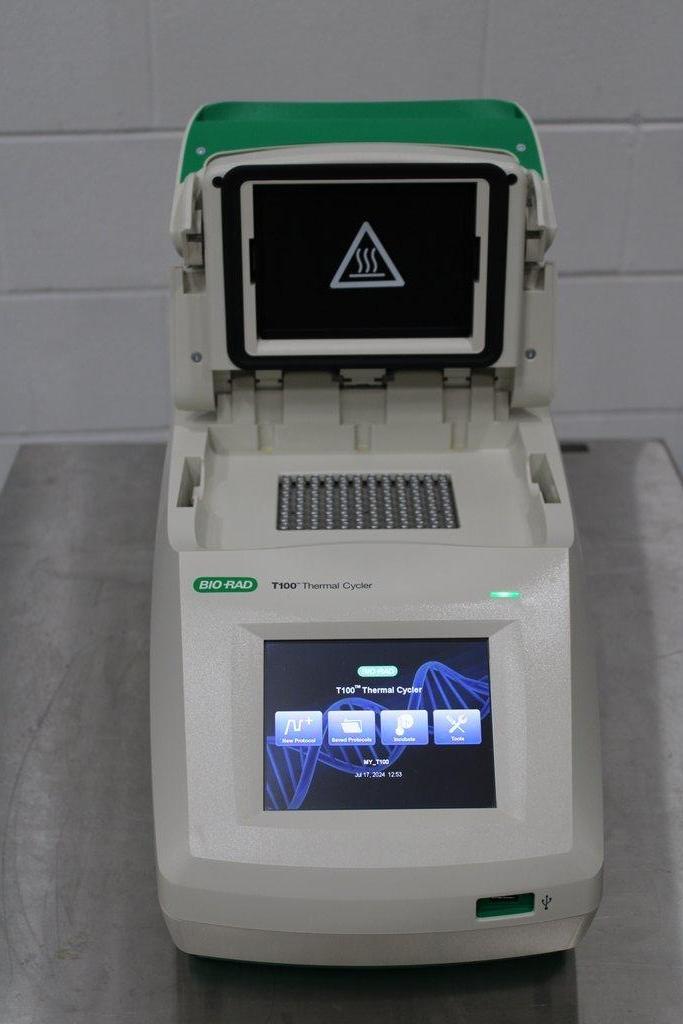 Bio-Rad T100 Thermal Cycler PCR 4100C Gradient Touchscreen 96-Well Plate Use