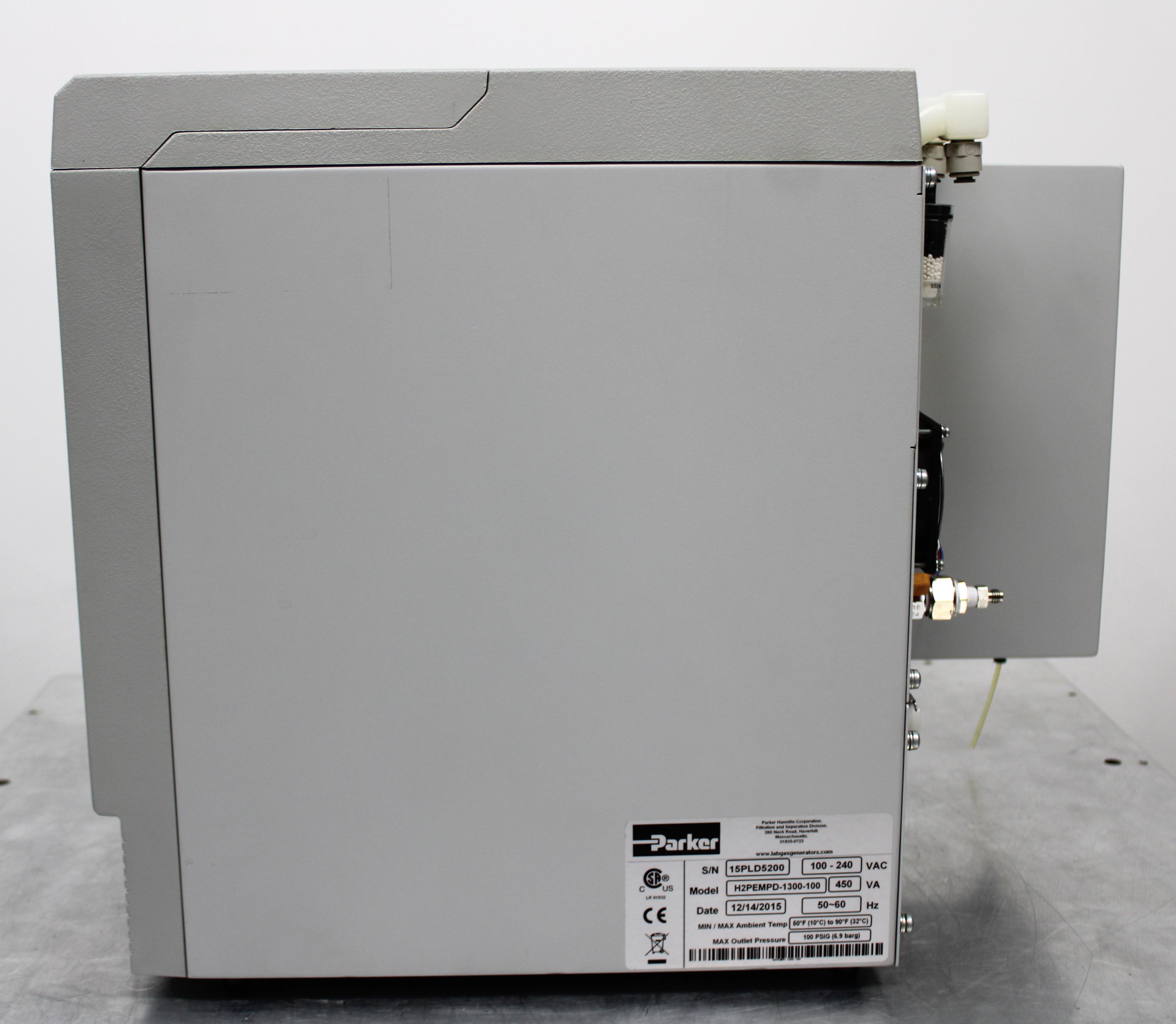 Parker H2PEMPD-1300-100 Hydrogen Generator, 1300 cc/min Capacity, Pure Gas