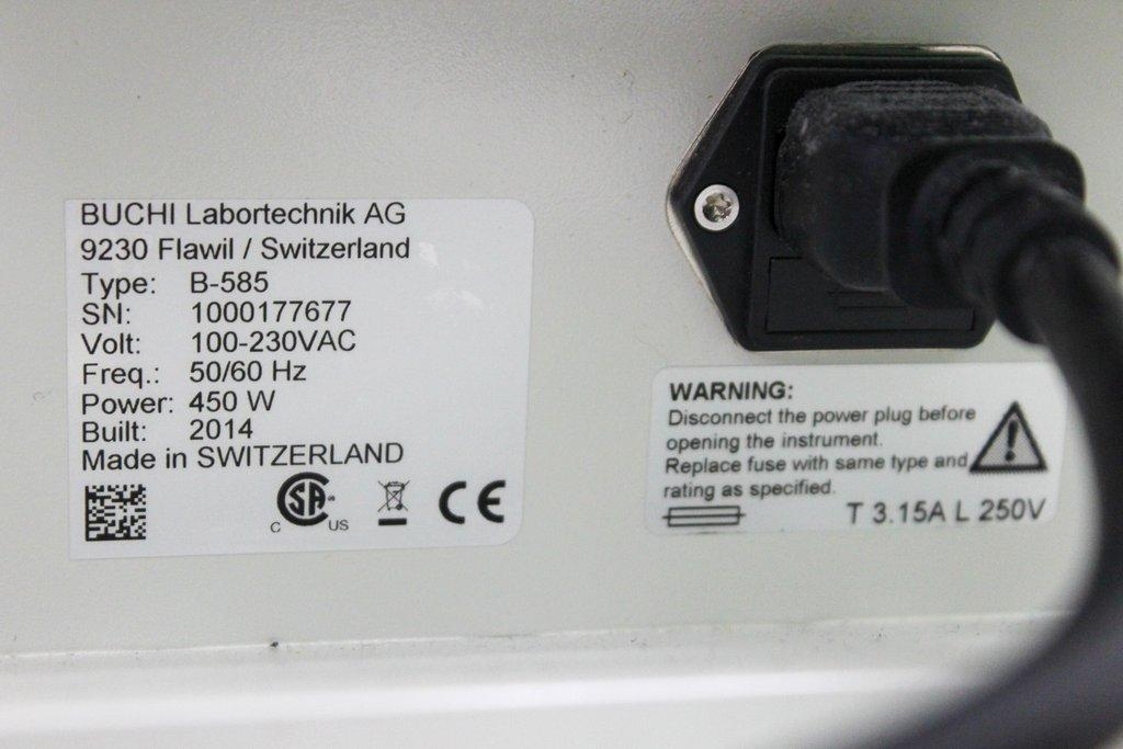 BUCHI Glass Oven B-585 Distillation System 40-300C Sublimation Speed 50RPM