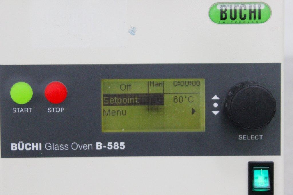 BUCHI Glass Oven B-585 Distillation System 40-300C Sublimation Speed 50RPM