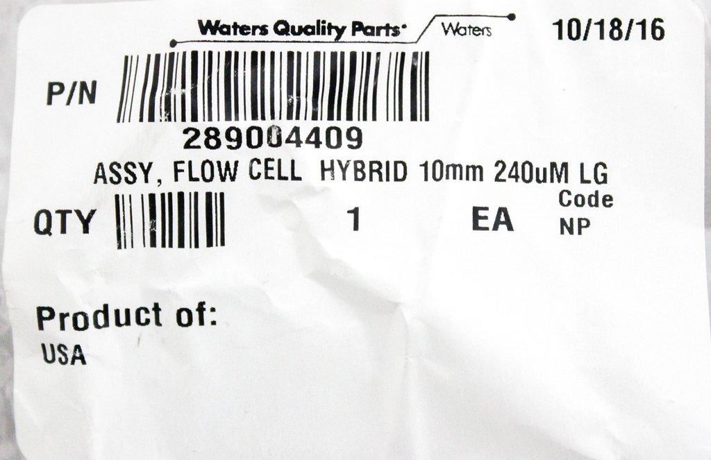 Waters PDA Flow Cell Hybrid 10mm 240uM LG Analytical Accessory Powers On