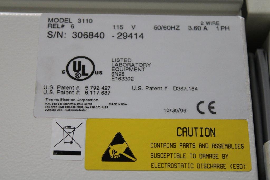 Thermo Forma Series II CO2 Incubator Model 3110 Advanced Temperature Control