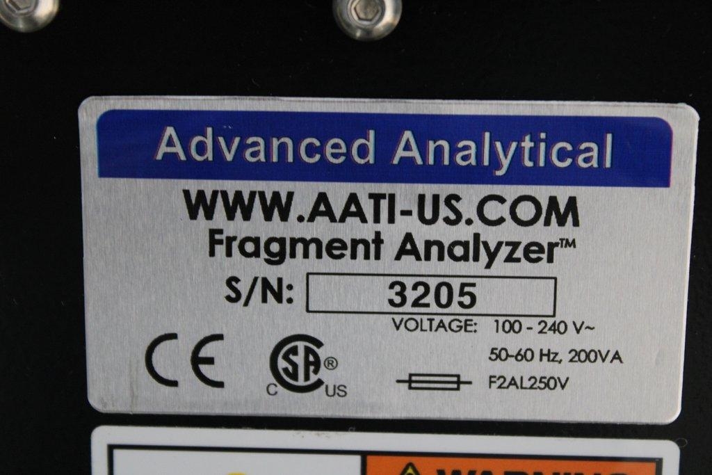 Advanced Analytical 5300 Fragment Analyzer High-Throughput DNA/RNA Analysis