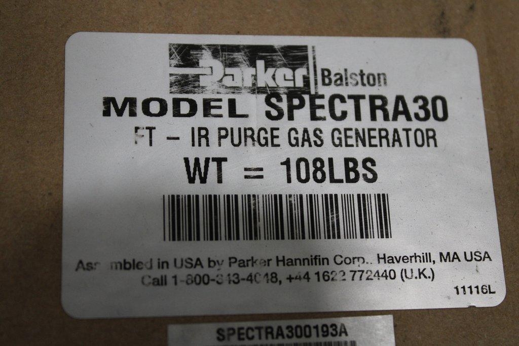 Parker SPECTRA30 Gas Generator for FT-IR Spectrometry CO2-Free 34 L/Min